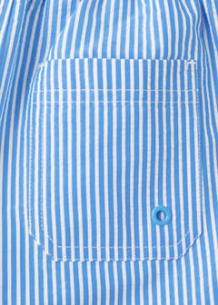 Seersucker striped swimsuit — Blue 6