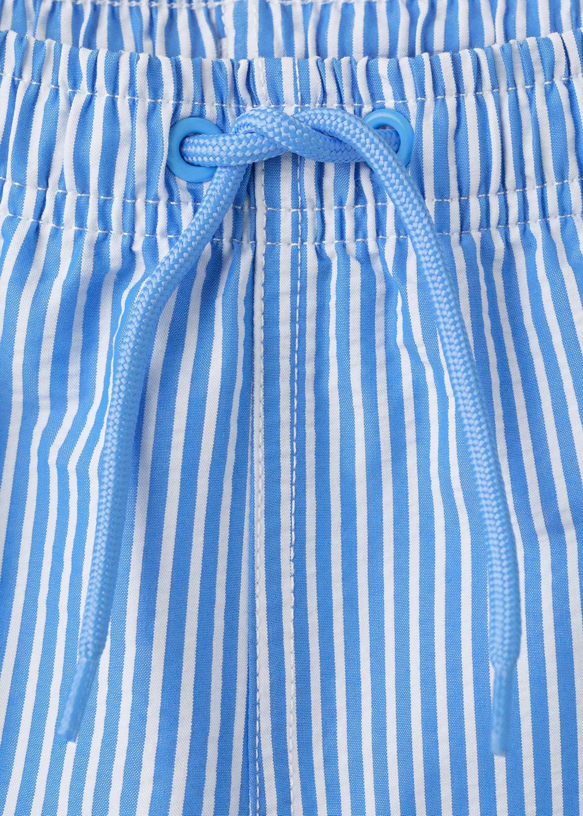 Seersucker striped swimsuit — Blue
