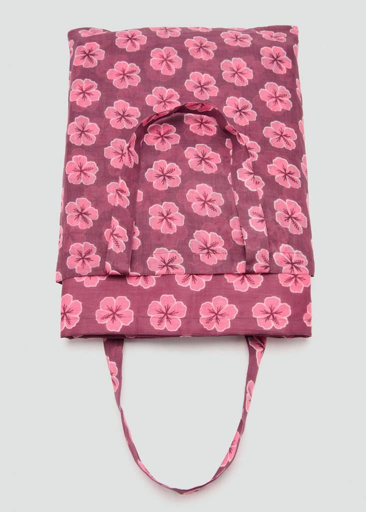 Printed beach towel — Pink