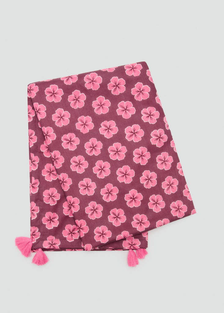 Printed beach towel — Pink