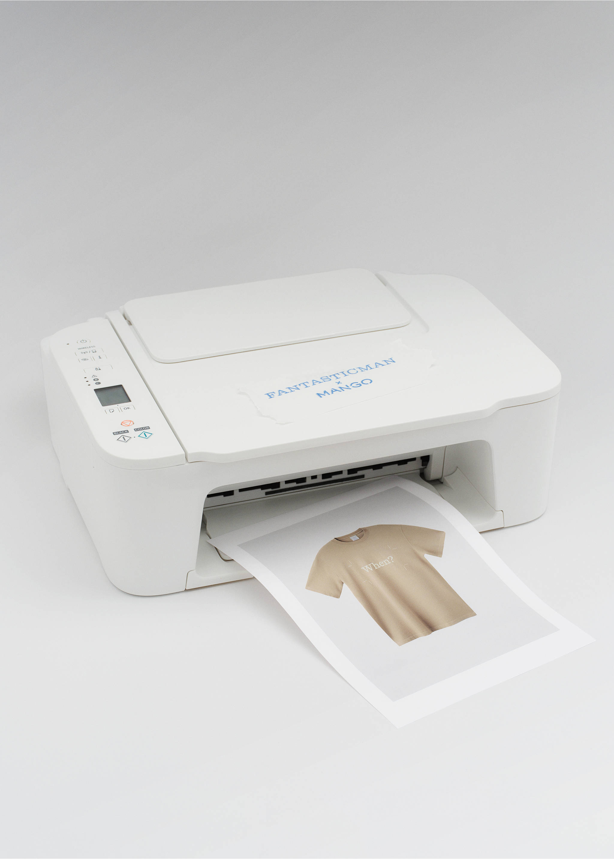 100% cotton t-shirt with printed text - Details of the article 9, Beige. Ref: 27045990-00.