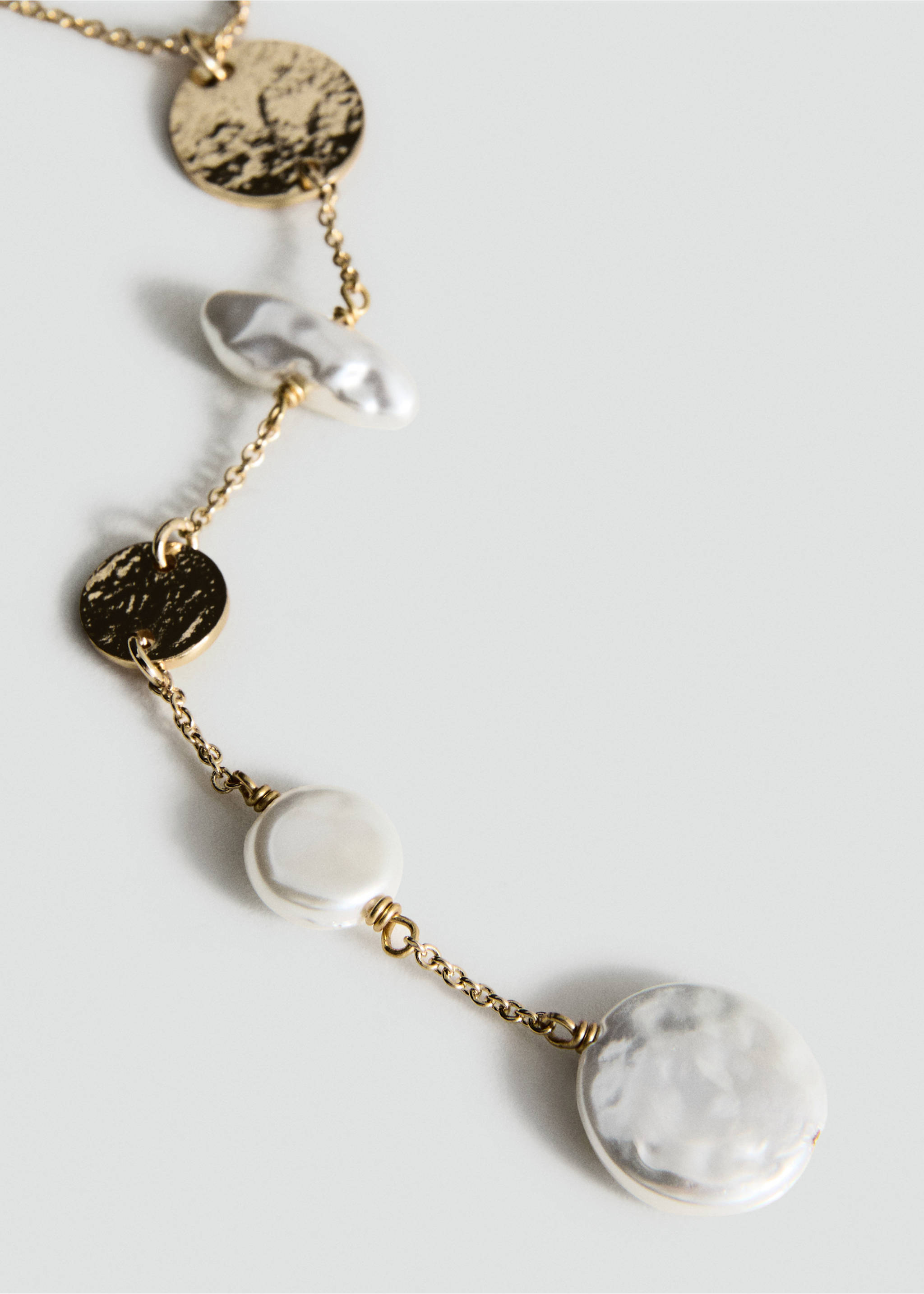 Beads pendant necklace - Medium plane, Gold. Ref: 27045991-00.