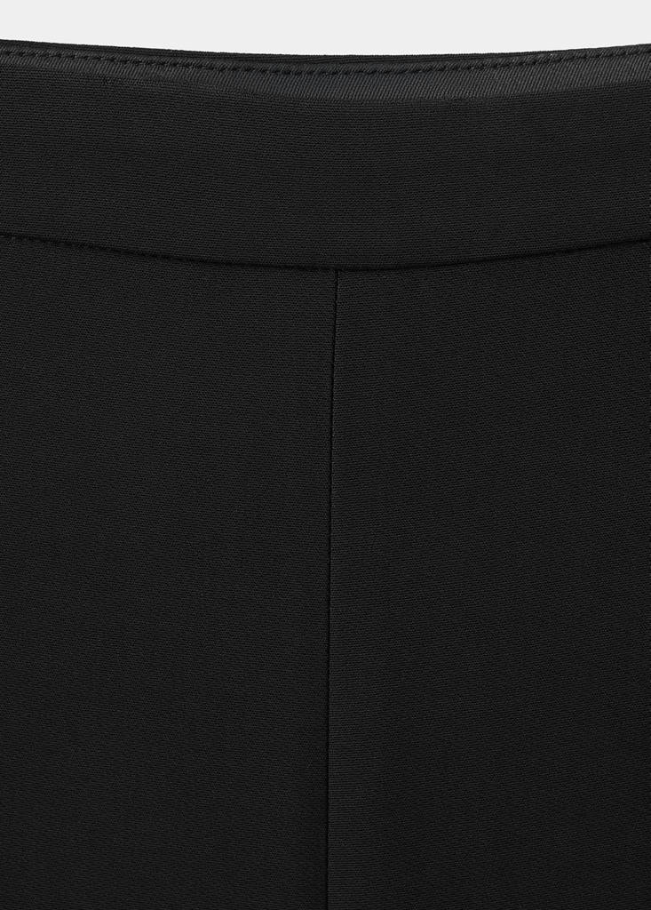High-waist flared trousers — Black