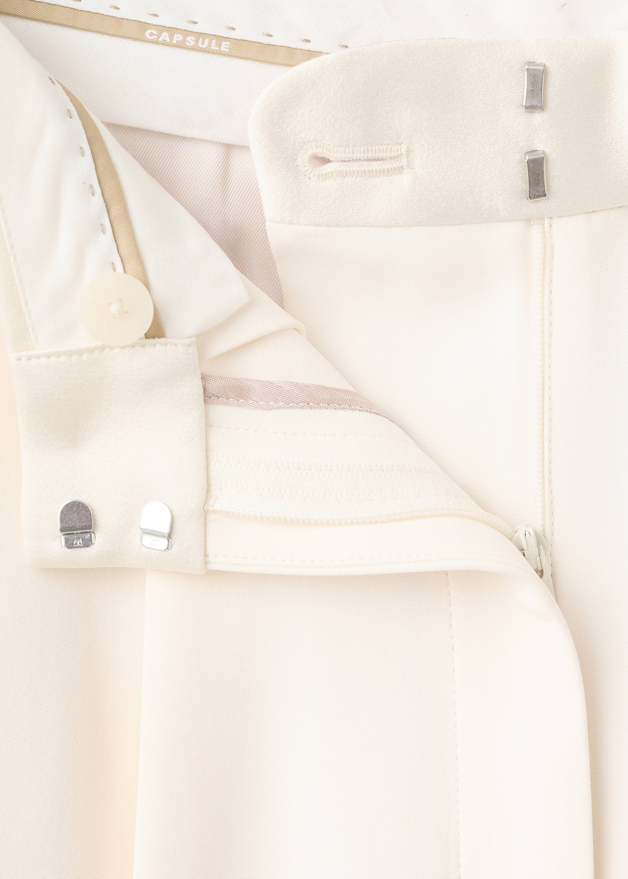 Satin waistband palazzo trousers - Details of the article 8