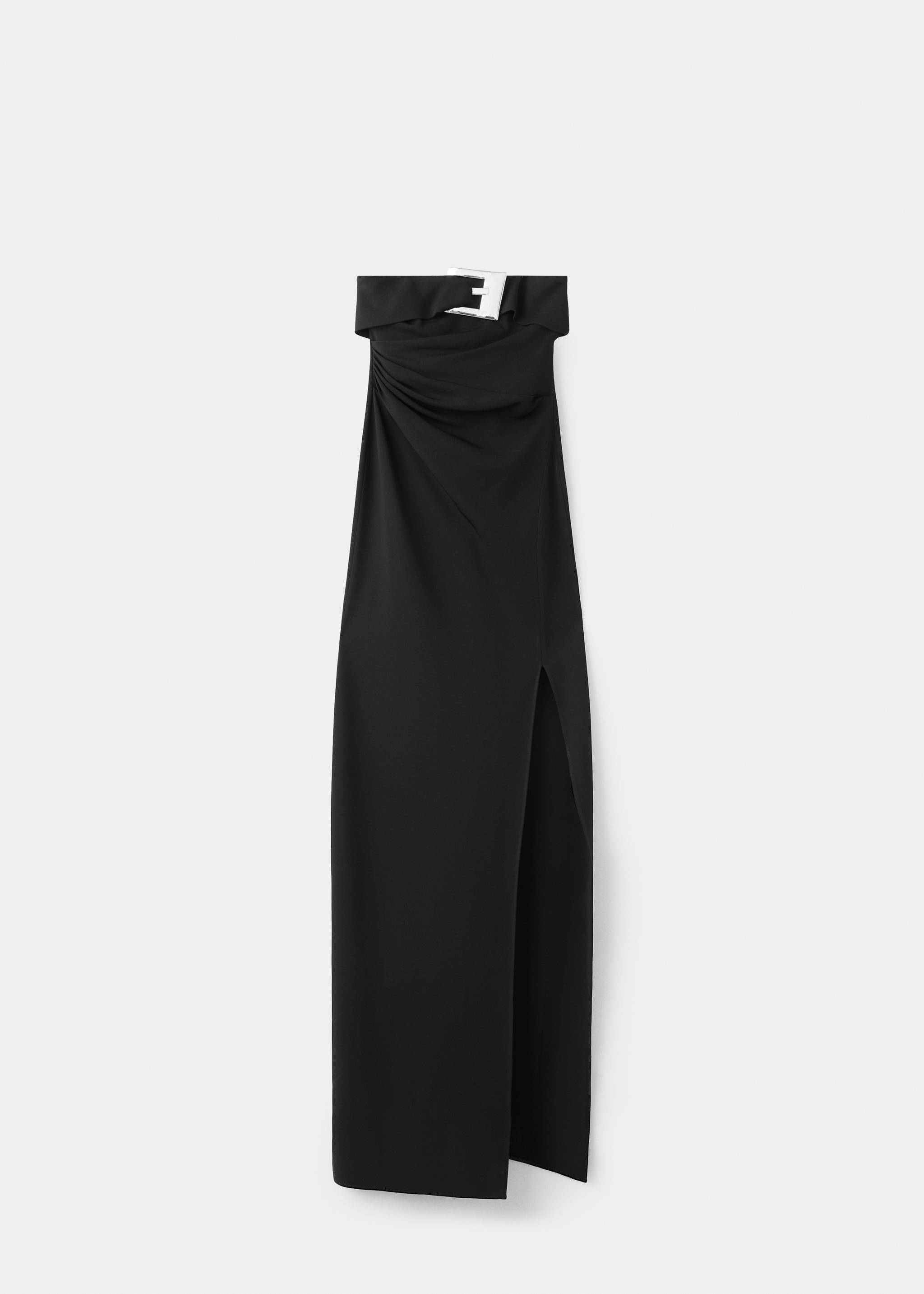 Strapless jurk met metalen gesp - Artikel zonder model
