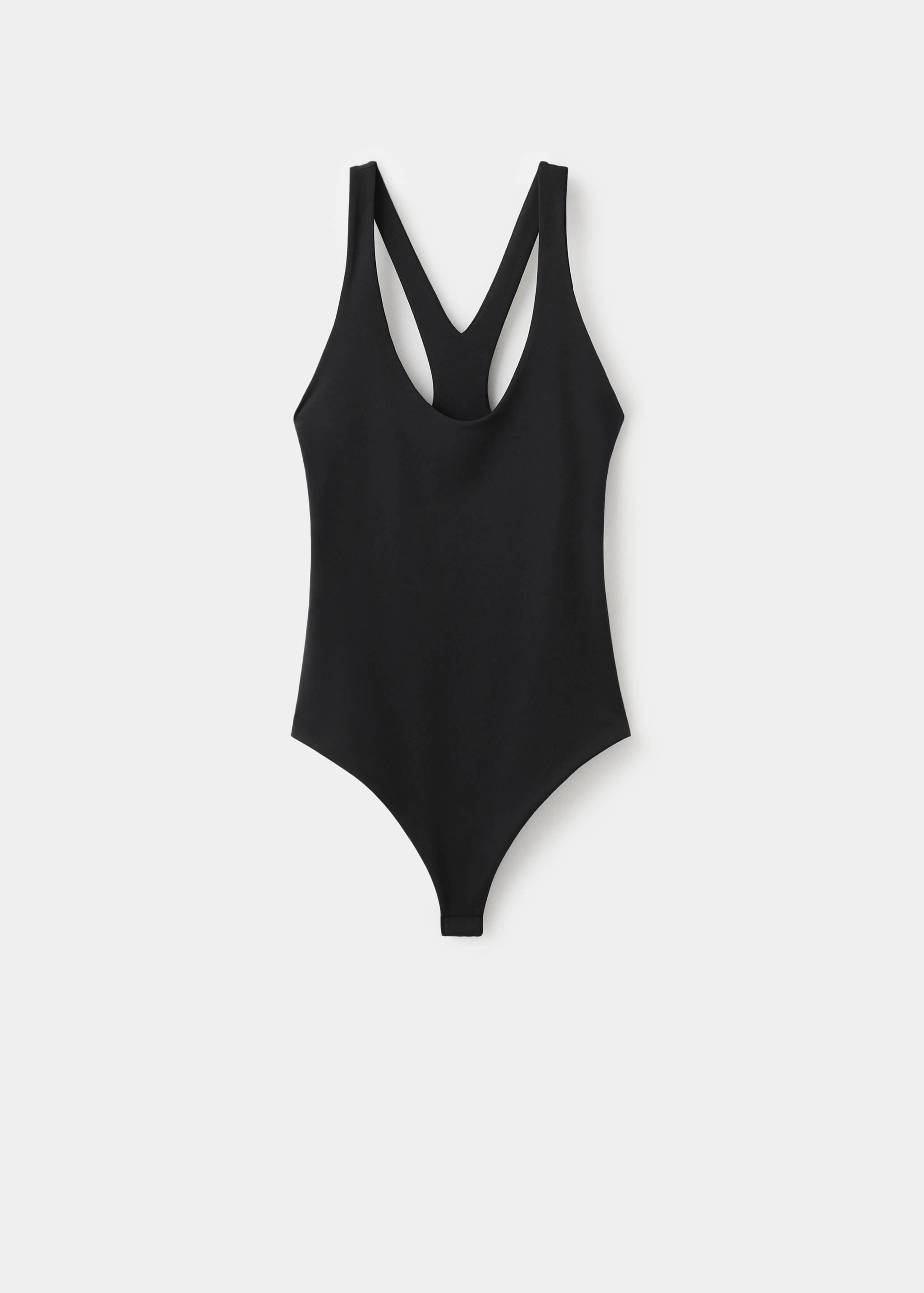 Fitted bodysuit with open back - Article without model