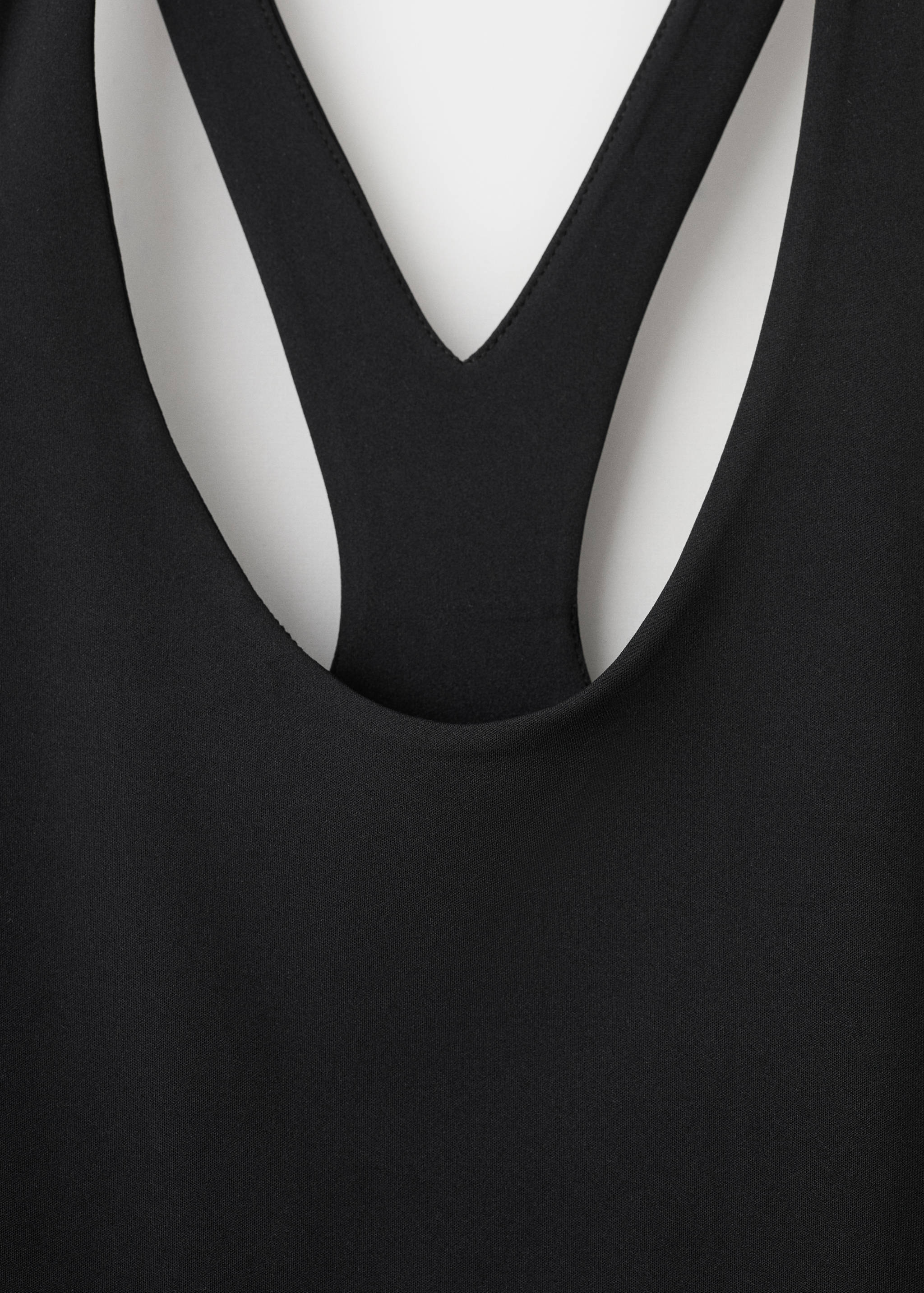 Fitted bodysuit with open back - Details of the article 0