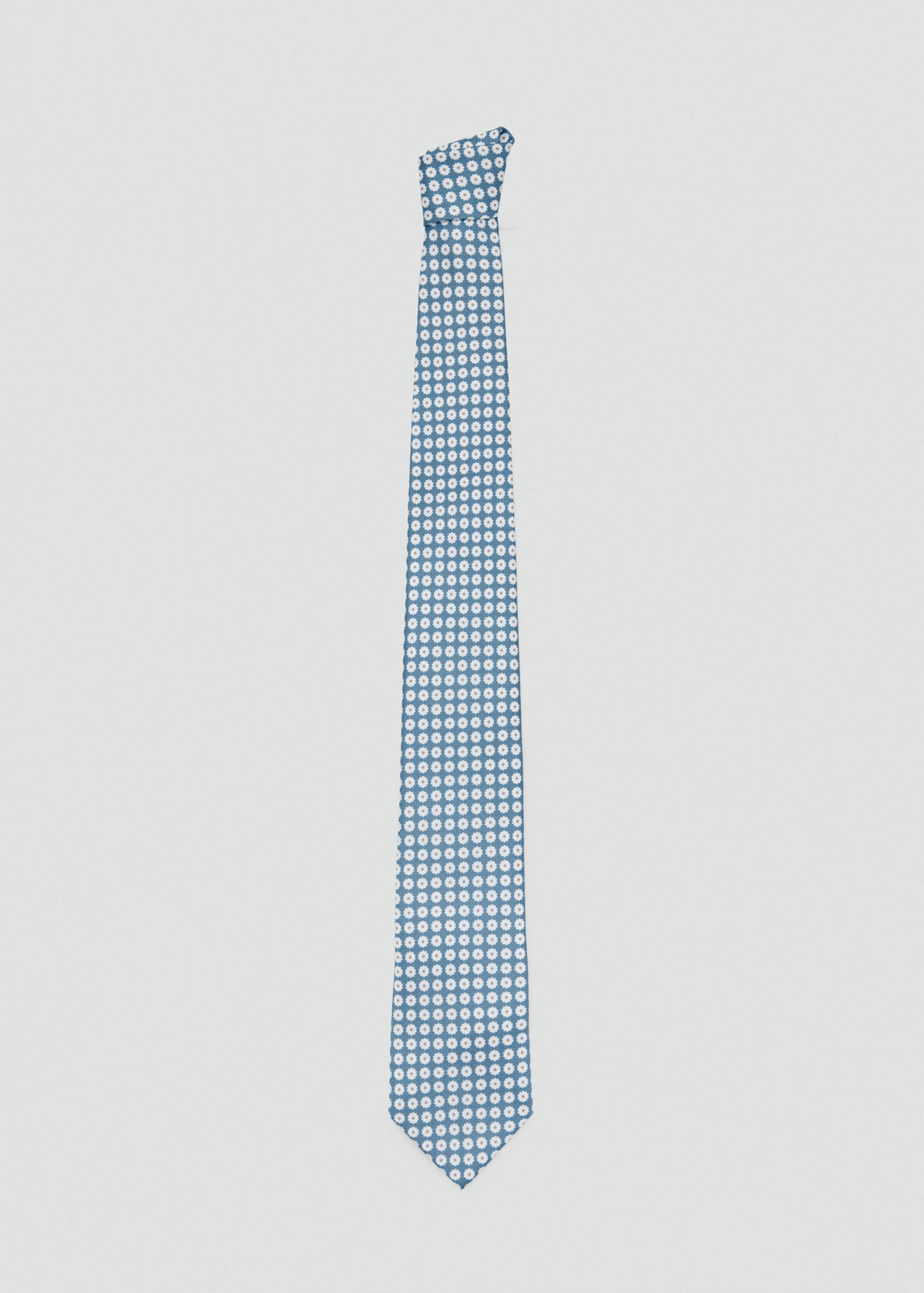100% silk tie with floral print - Article without model