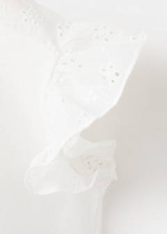 Ruffle top with embroidered details — Off White 5