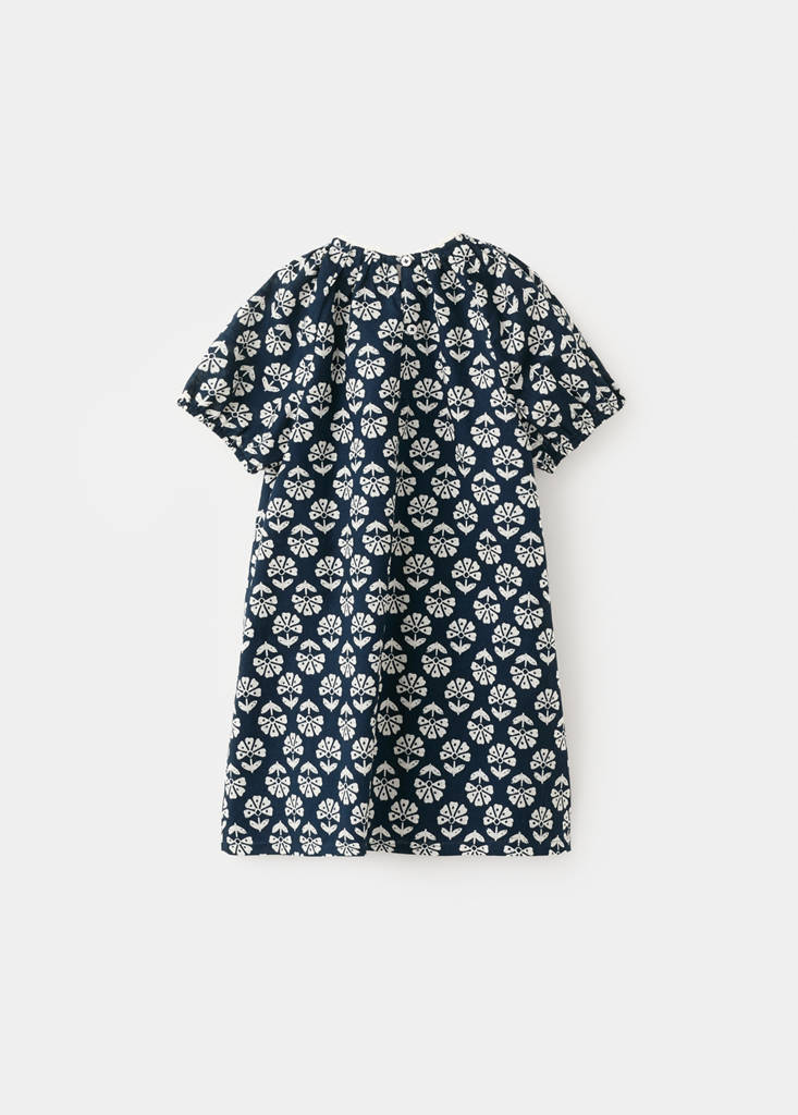 Floral print dress — Navy