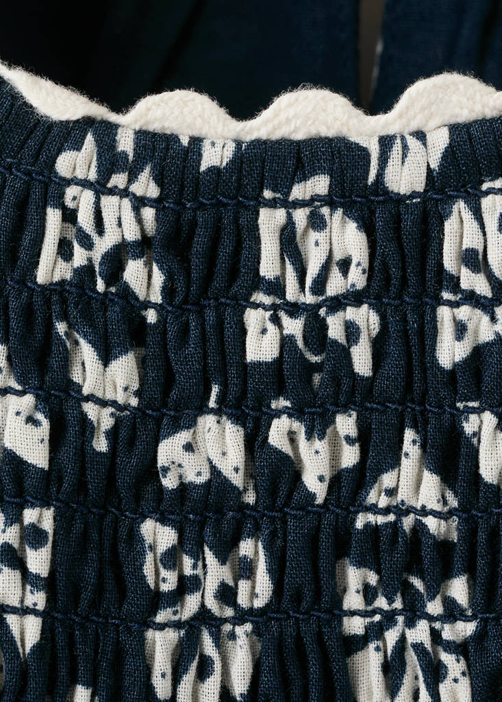 Floral print dress — Navy