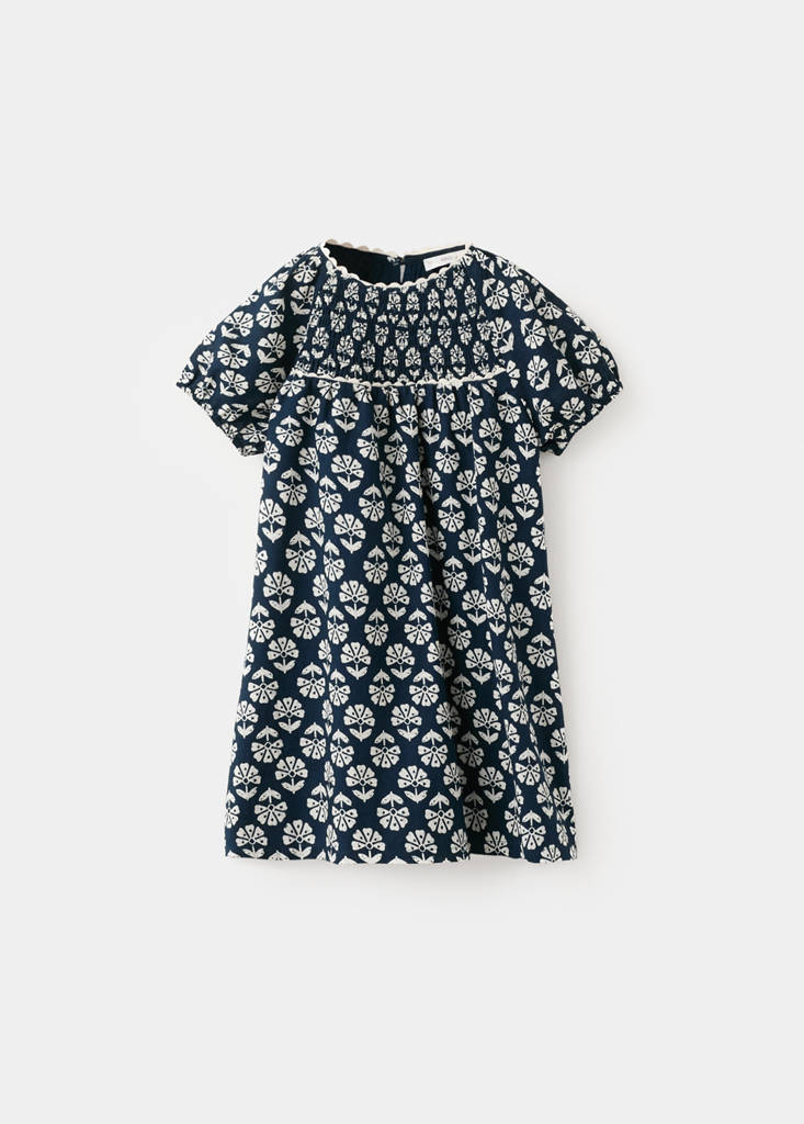 Floral print dress — Navy