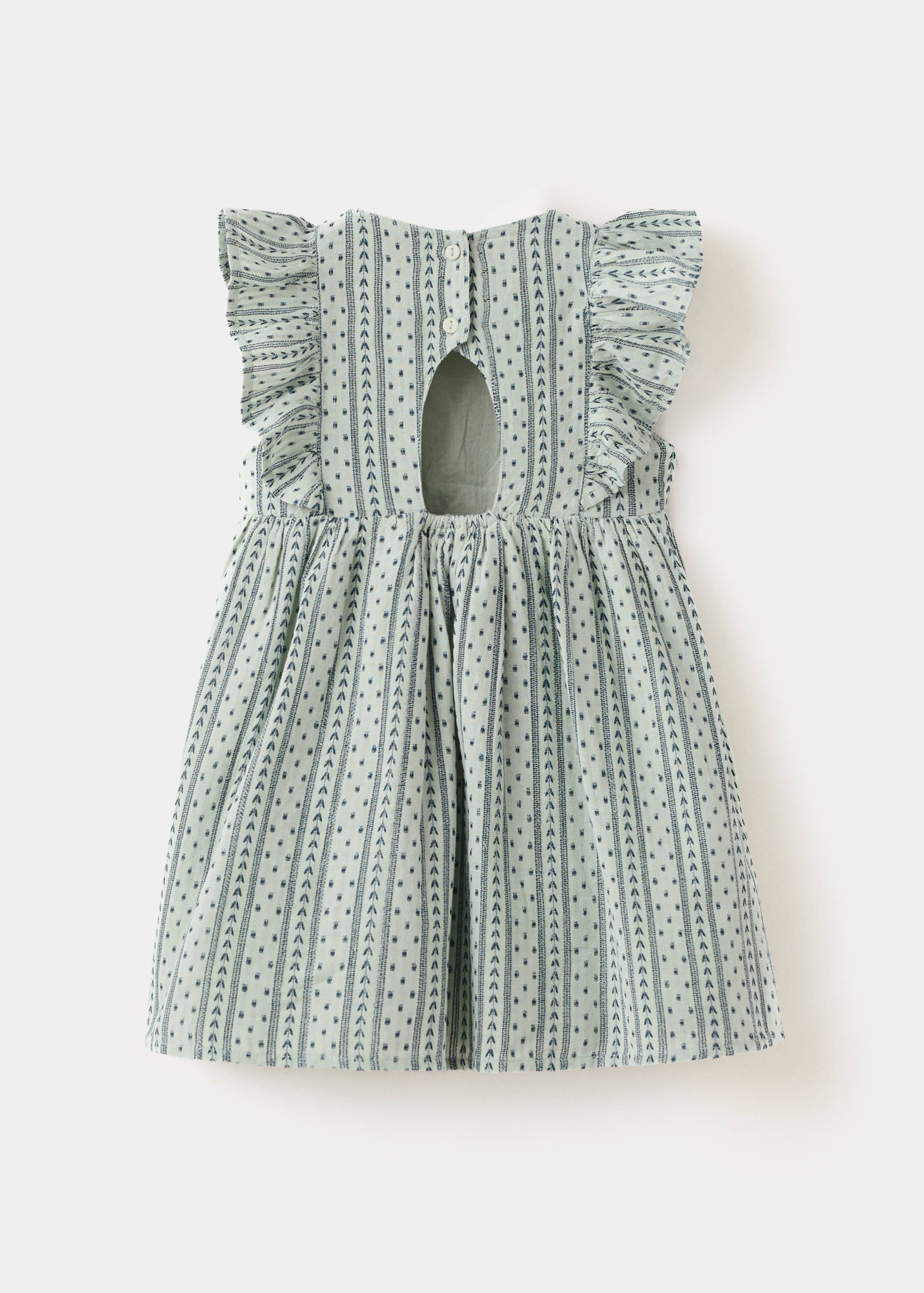 Vestido corto detalle volantes - Reverso del artículo