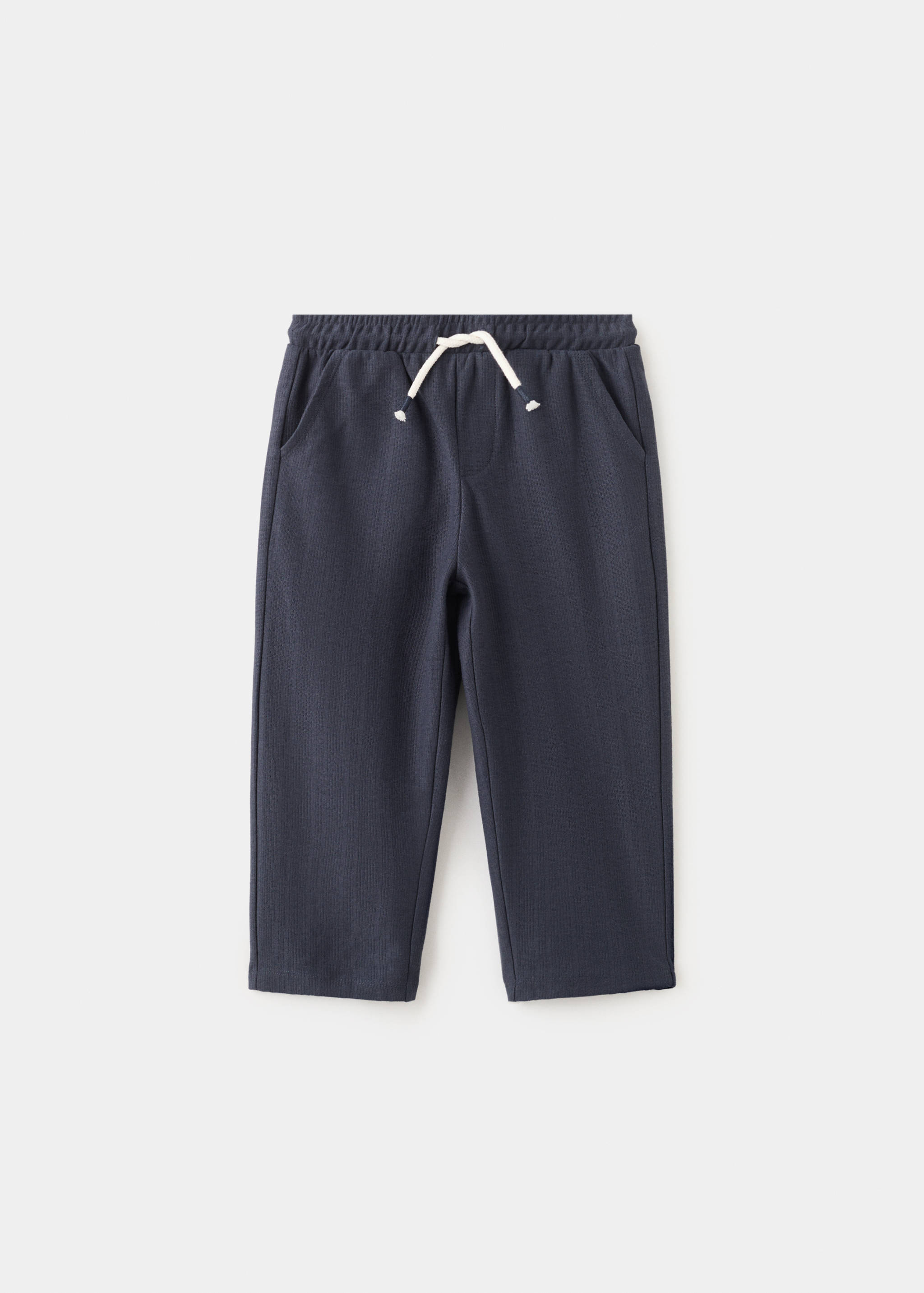 Drawstring cotton trousers - Article without model