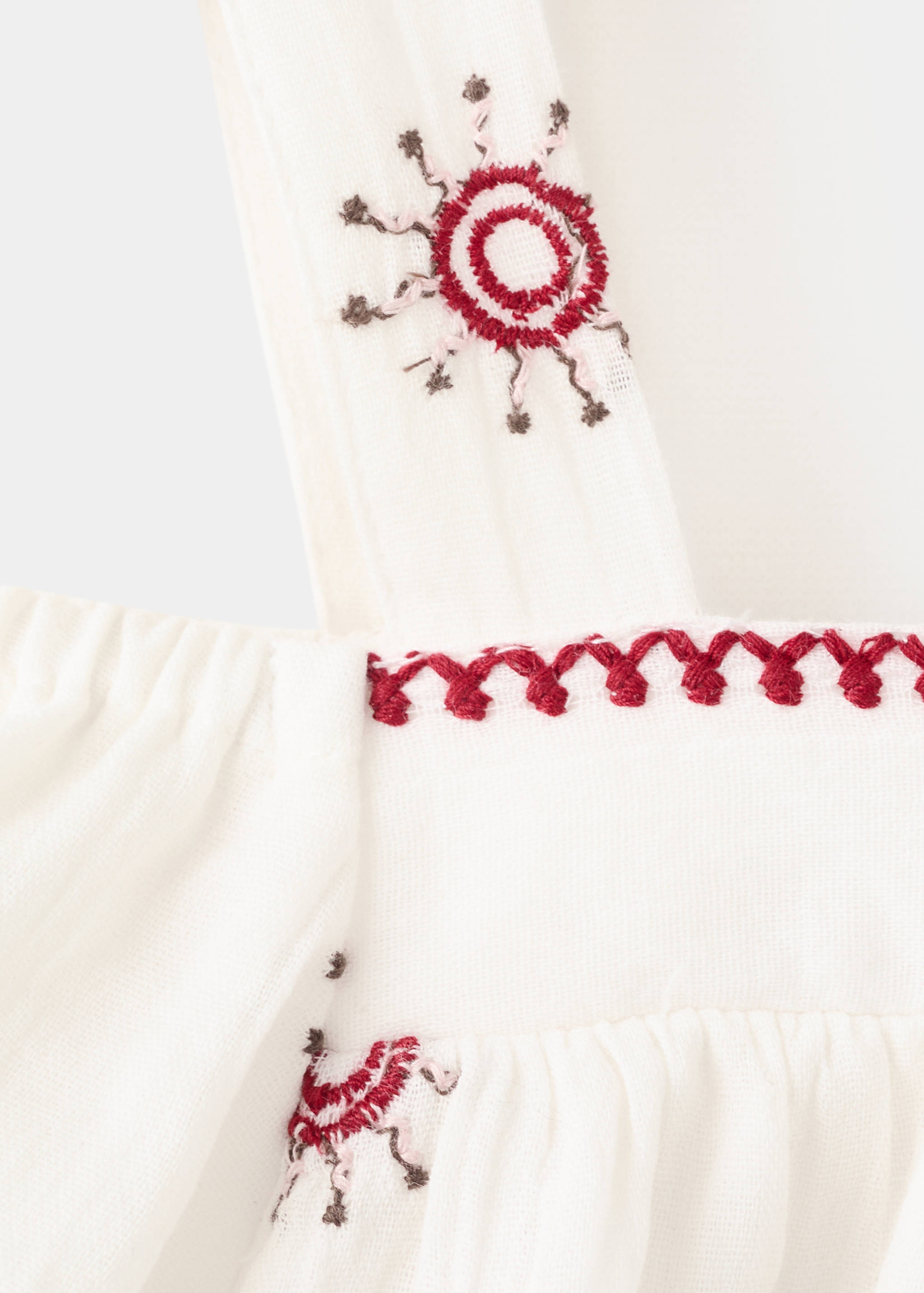 Embroidered off-the-shoulder blouse - Details of the article 8