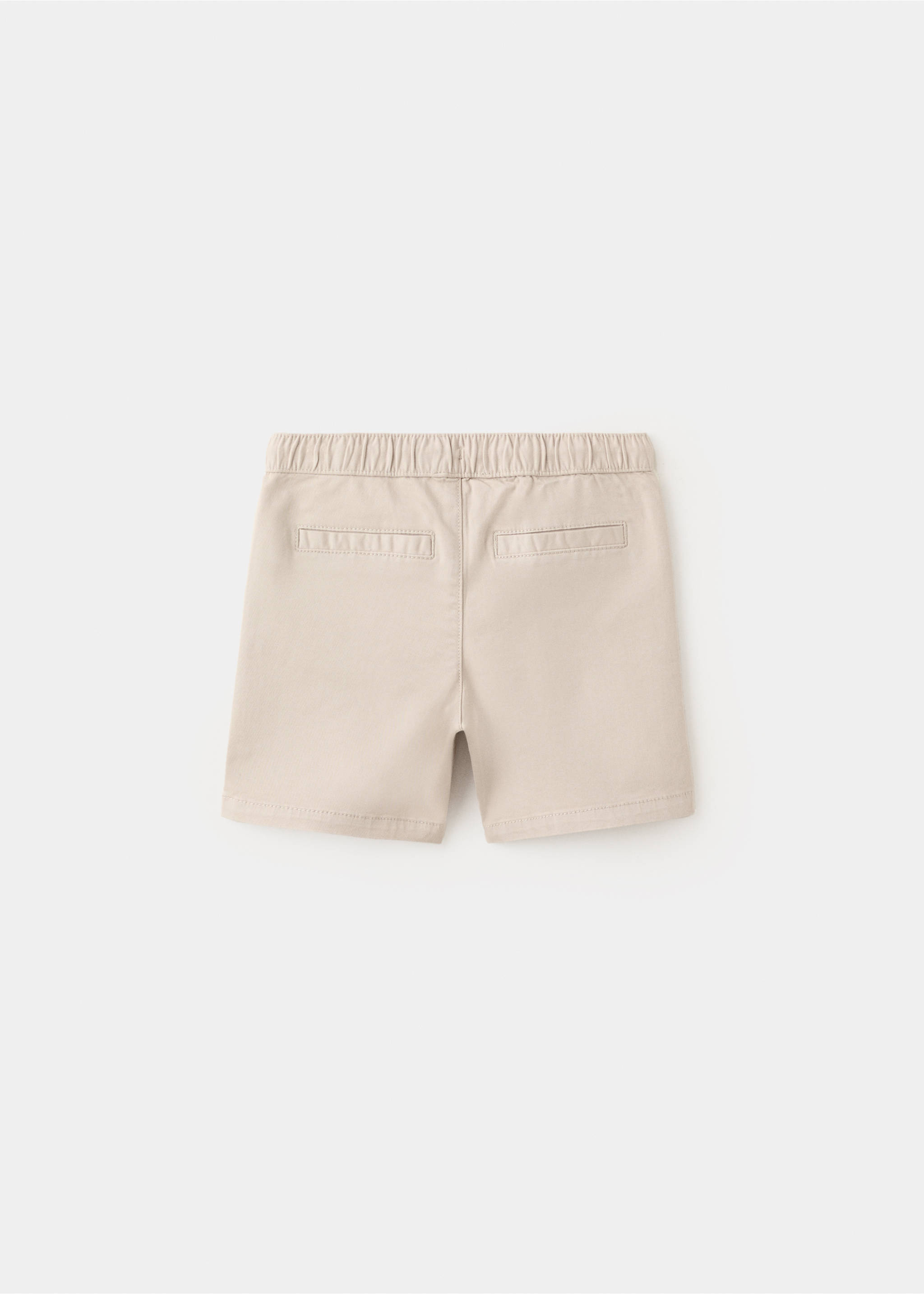 Bermudas algodón cordón - Reverso del artículo, Arena. Ref: 27046345-00.