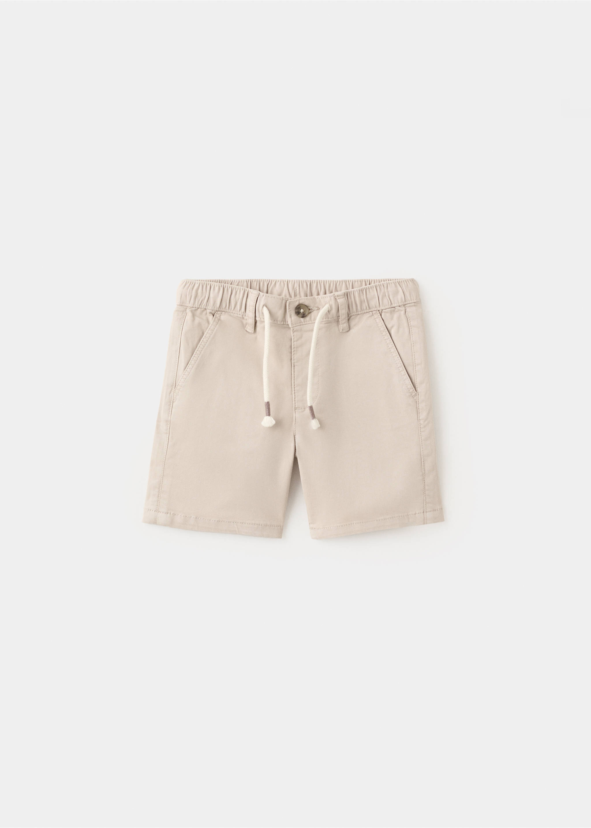 Bermudas algodón cordón - Artículo sin modelo, Arena. Ref: 27046345-00.