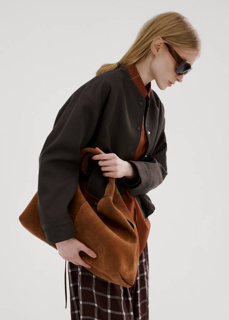 Lyocell bomber jacket — Purple