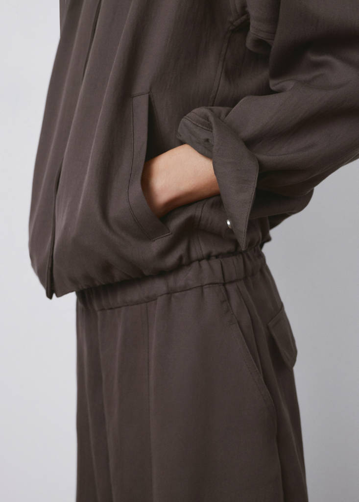 Lyocell bomber jacket — Purple