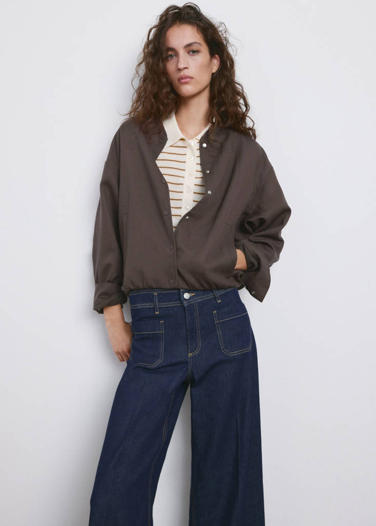 Lyocell bomber jacket — Purple