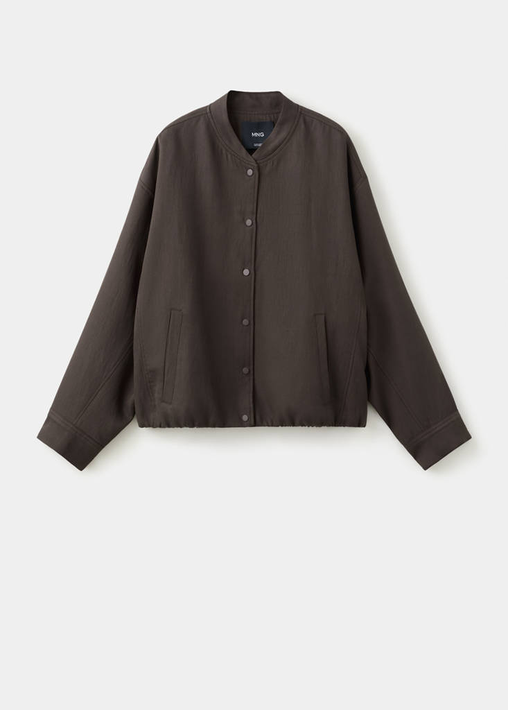 Lyocell bomber jacket — Purple
