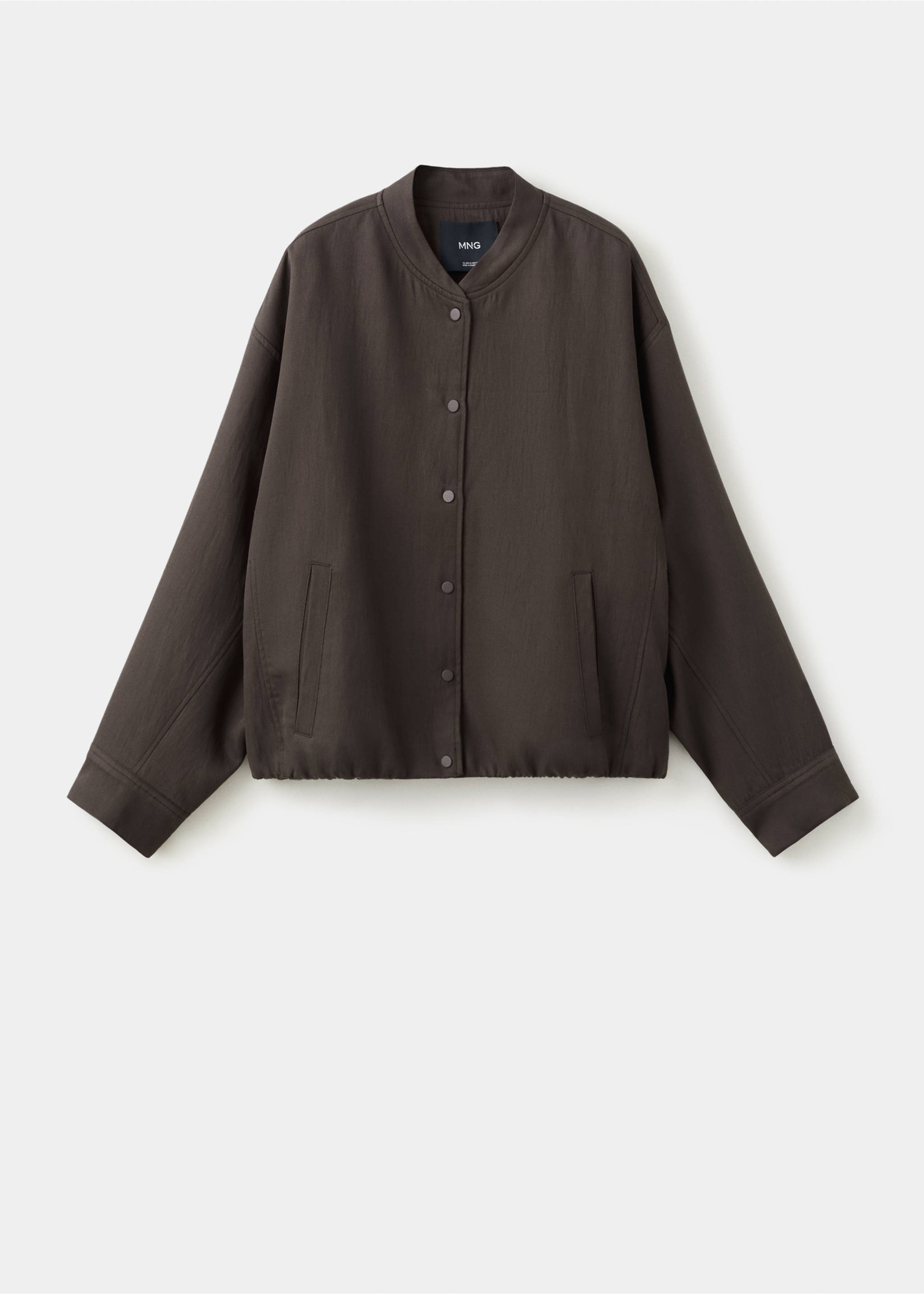 Lyocell bomber jacket - Article without model, Purple. Ref: 27046346-01.