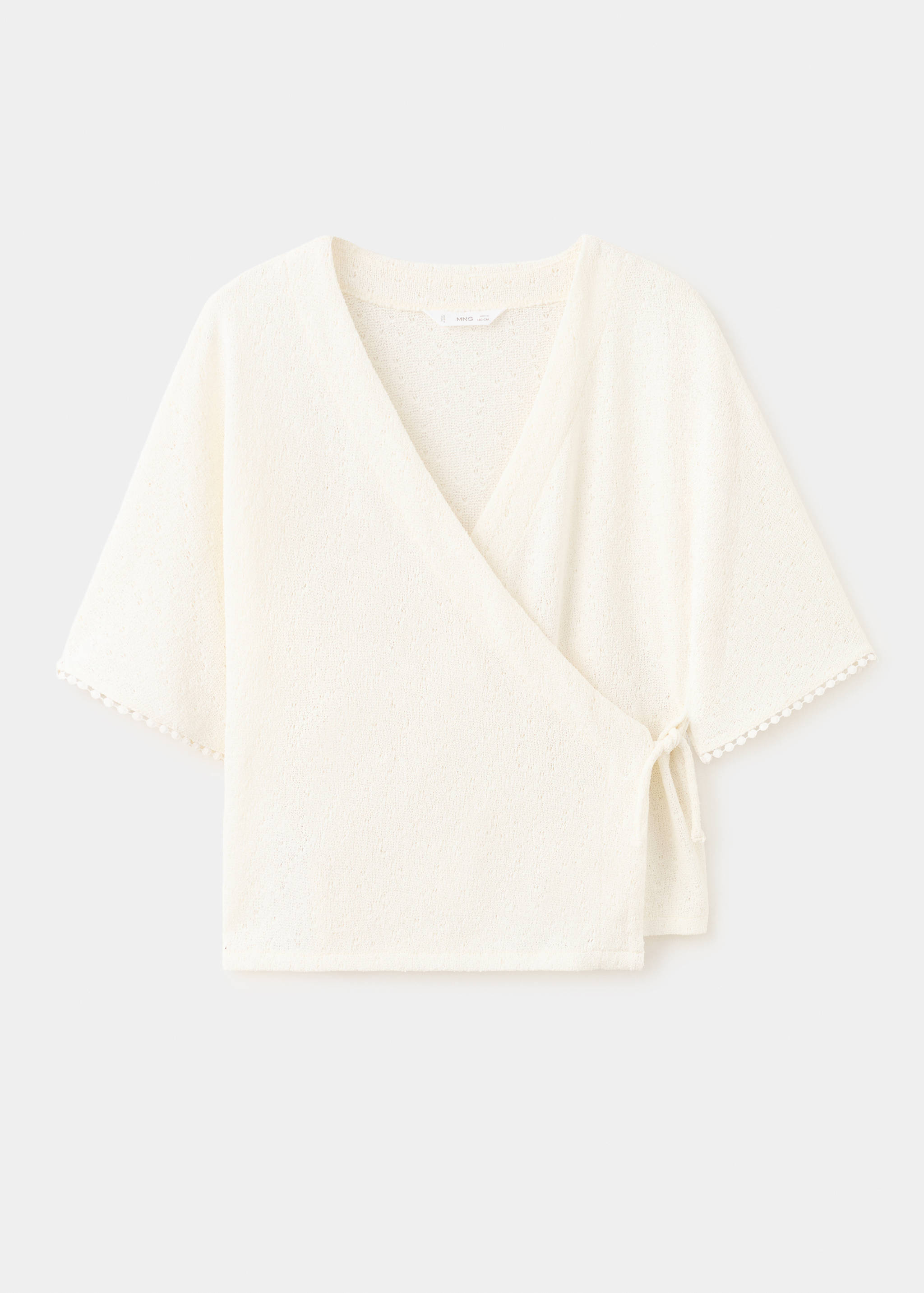 Kimono-style knit T-shirt - Article without model