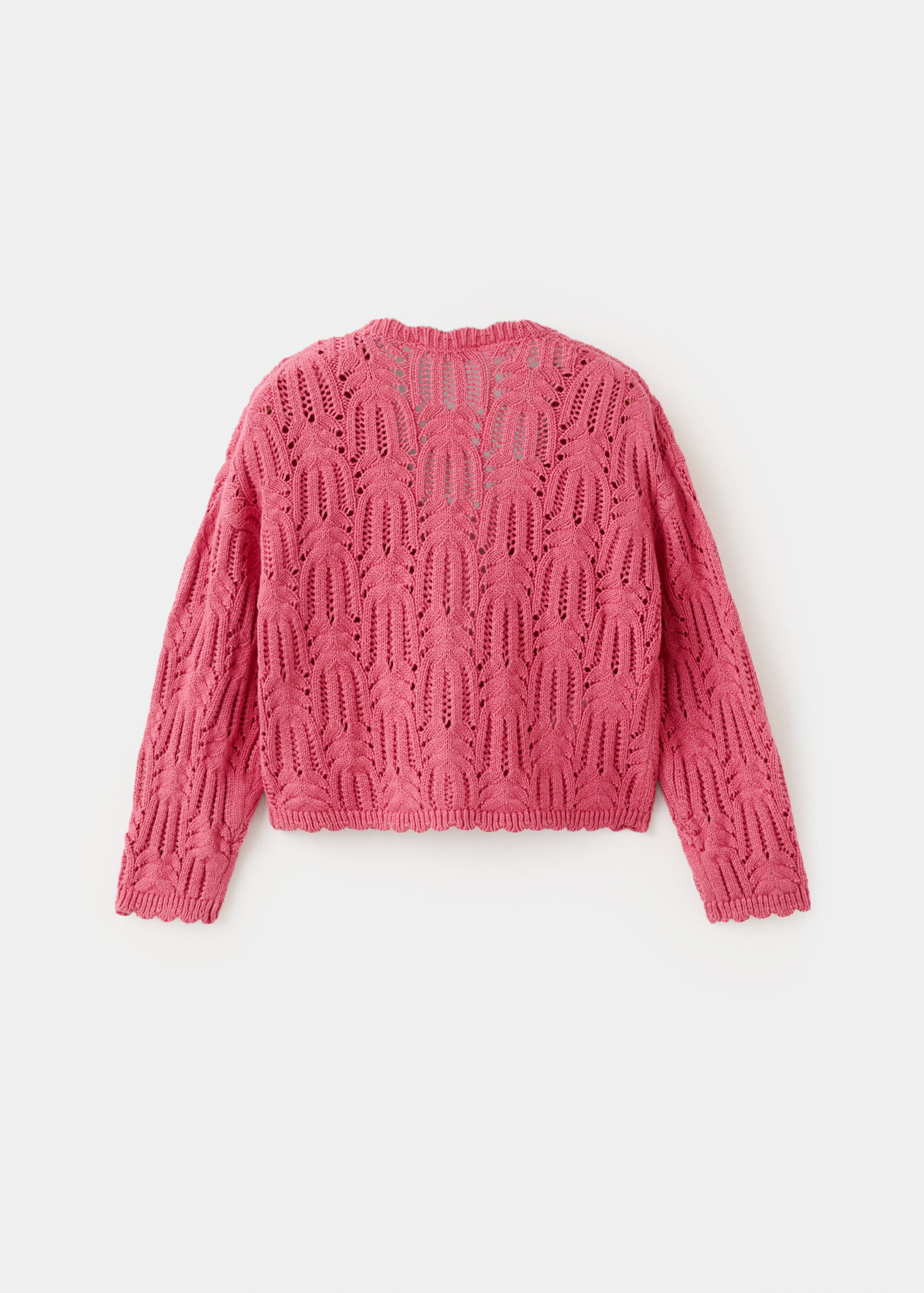 Cárdigan punto calado - Reverso del artículo