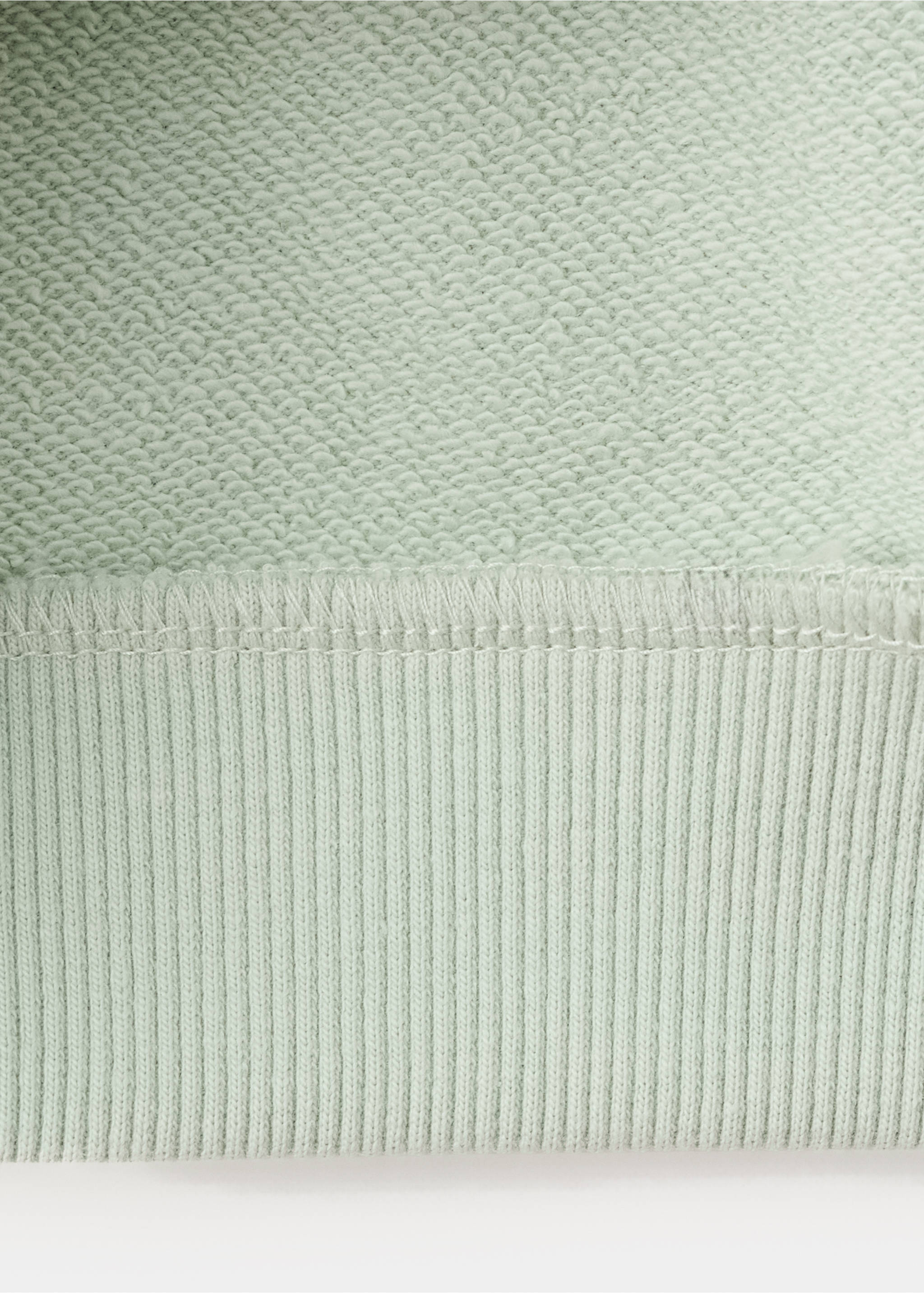 Hanorac bumbac cu flori brodate - Detaliu al articolului 0, Verde-aqua. Ref: 27046354-00.