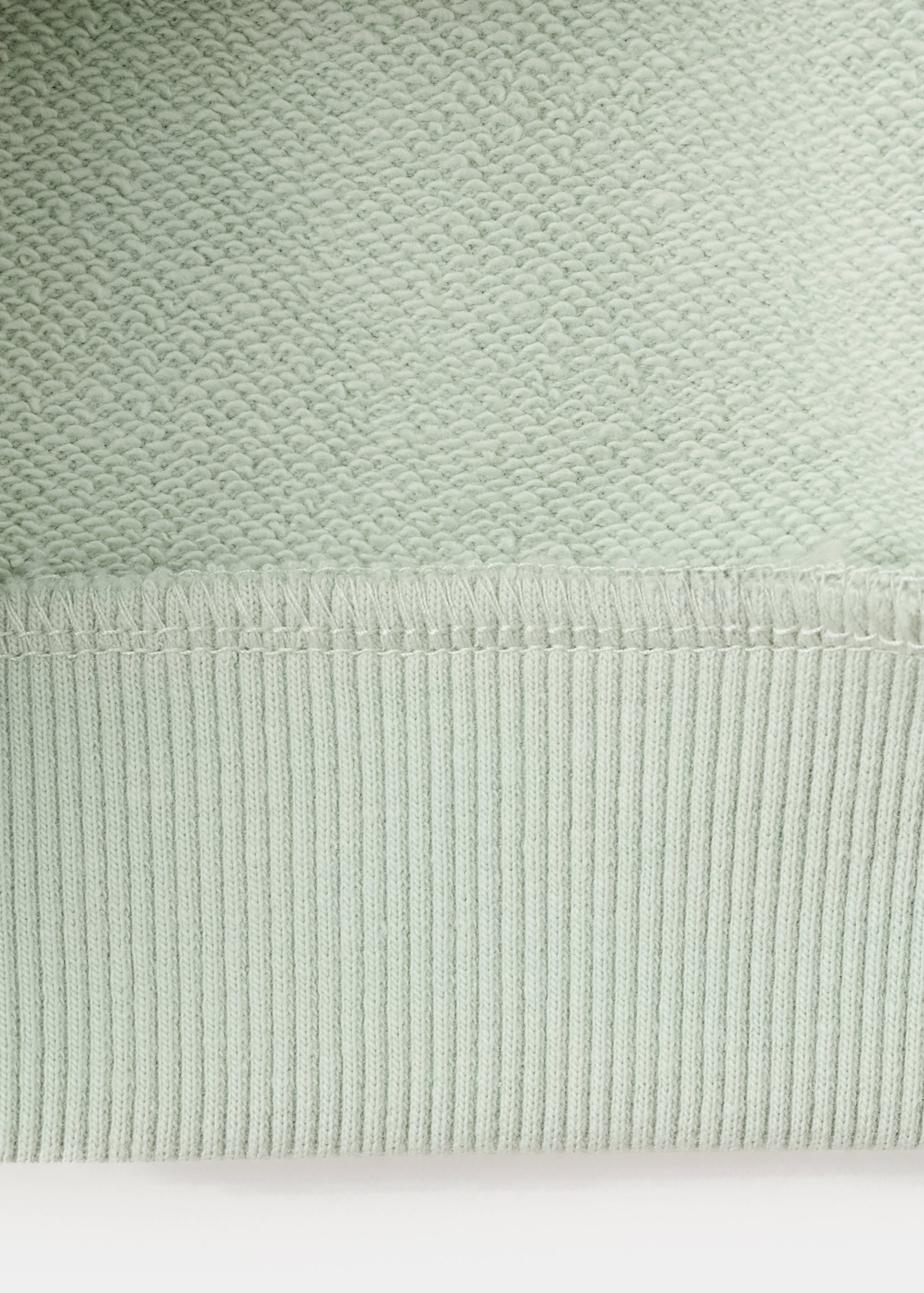 Sweat-shirt coton fleurs brodées - Détail de l'article 0