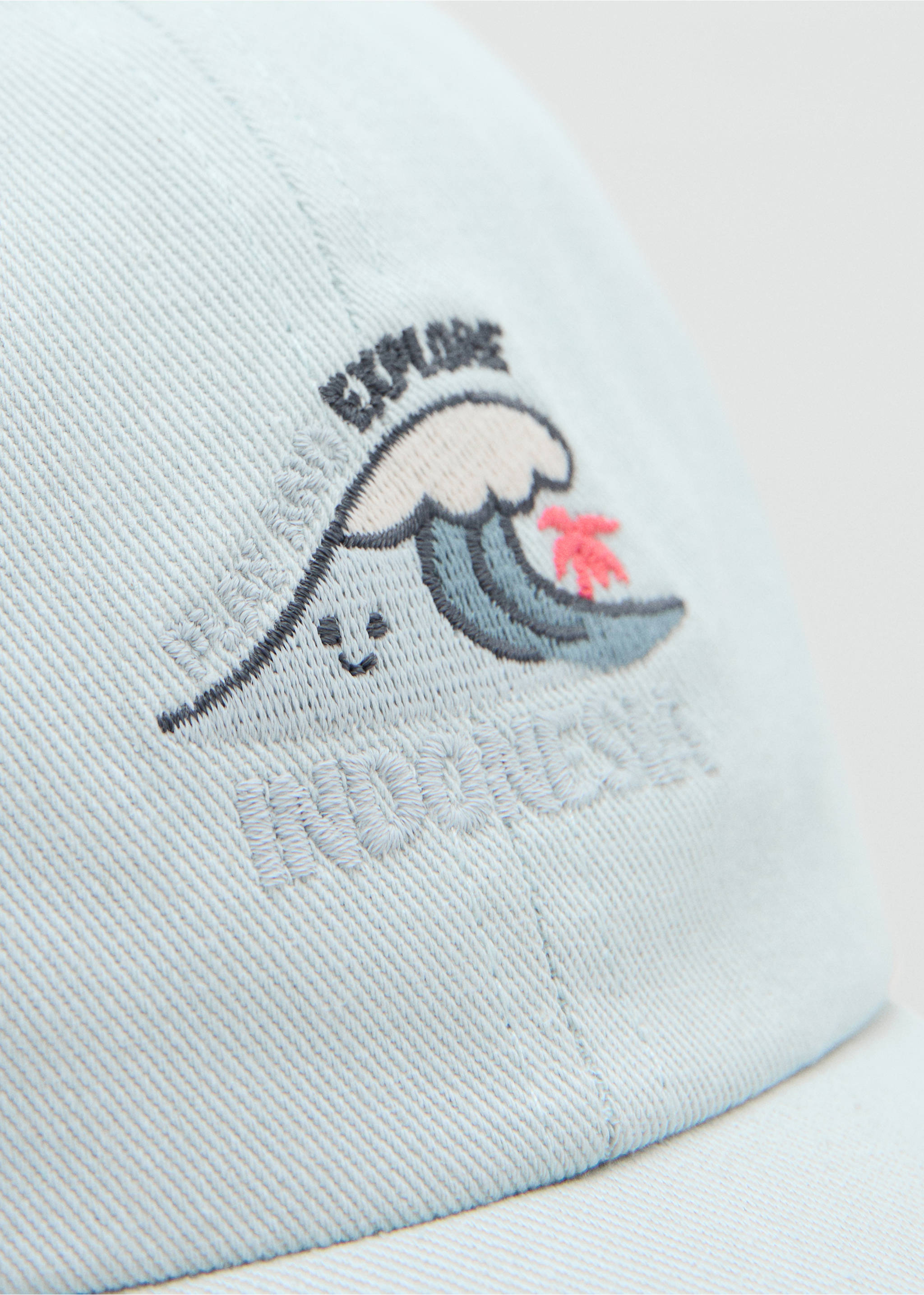 Gorra detalle bordado - Detalle del artículo 1, Verde agua. Ref: 27046355-00.