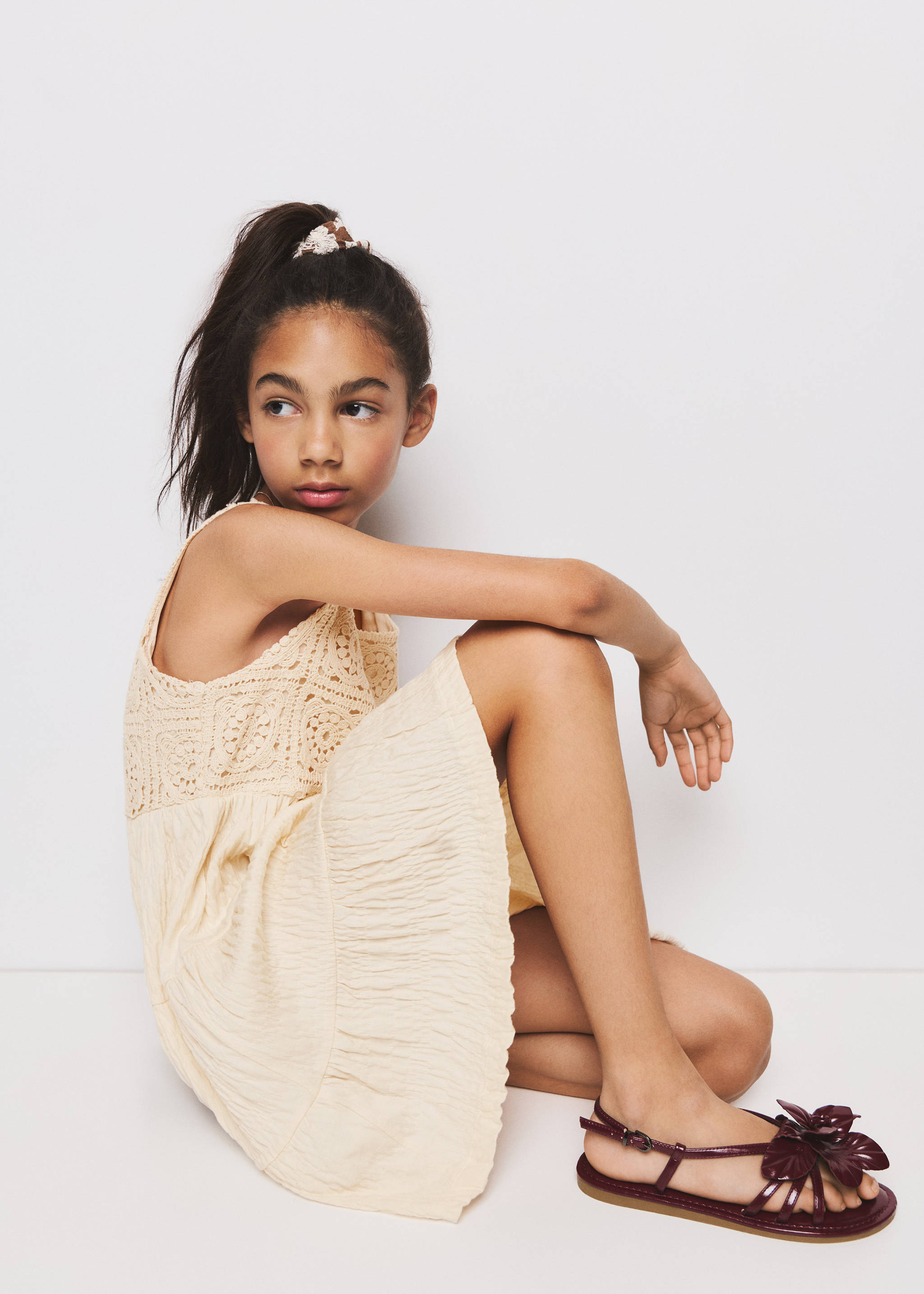 Robe texturée broderies - Détail de l'article 2