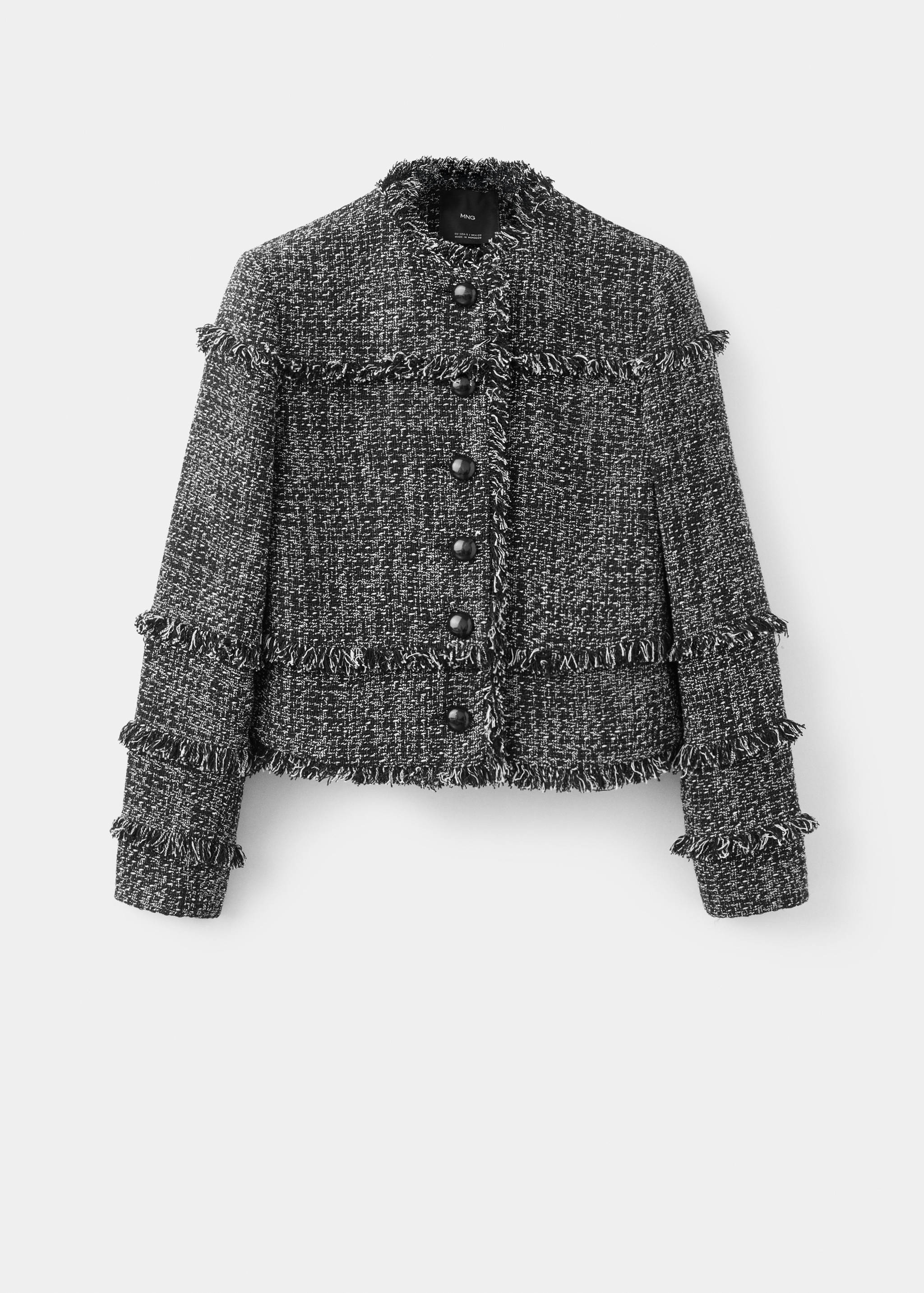 Chaqueta tweed terminaciones deshilachadas - Artículo sin modelo