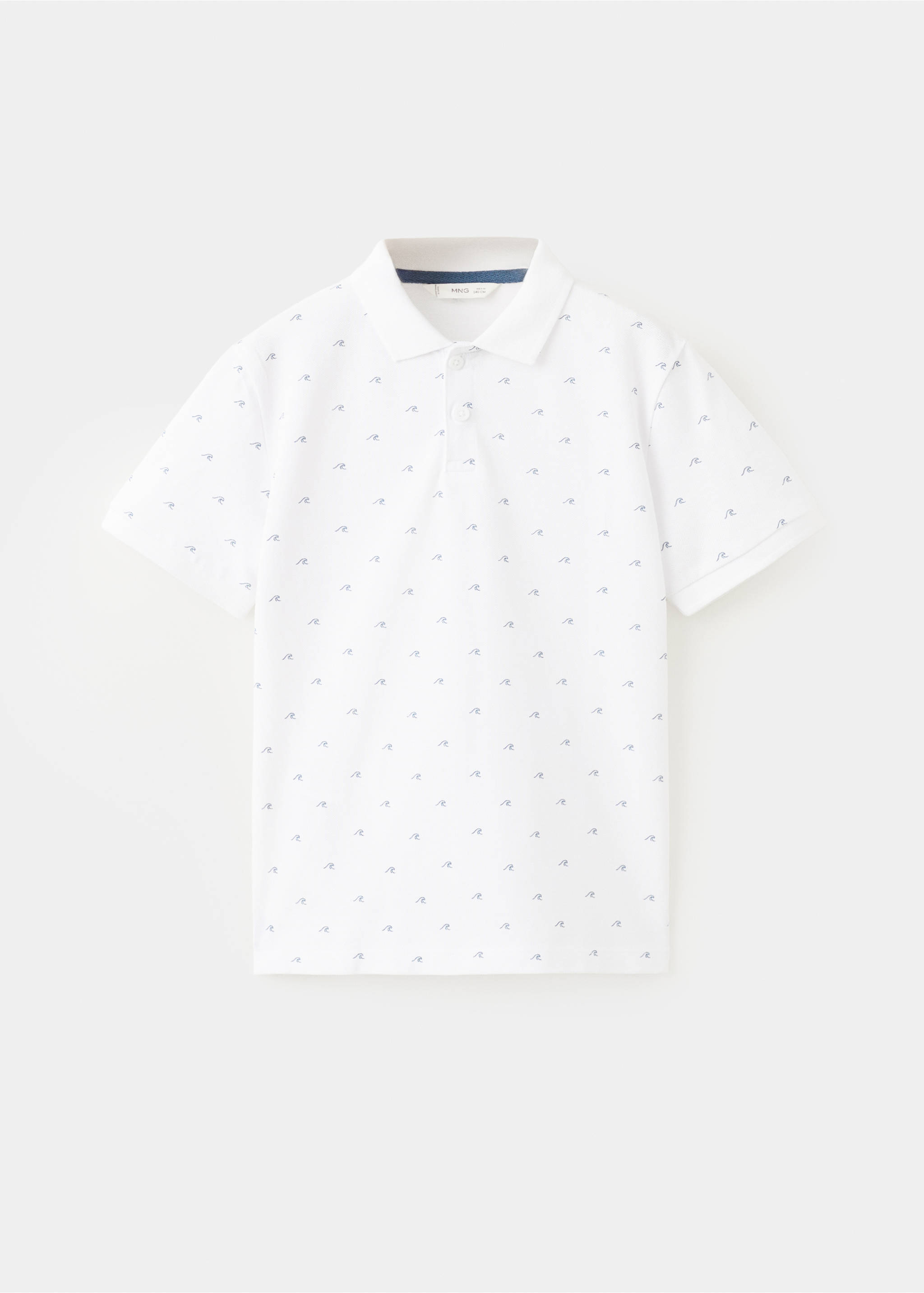 Polo algodón estampado - Artículo sin modelo, Blanco. Ref: 27046709-00.