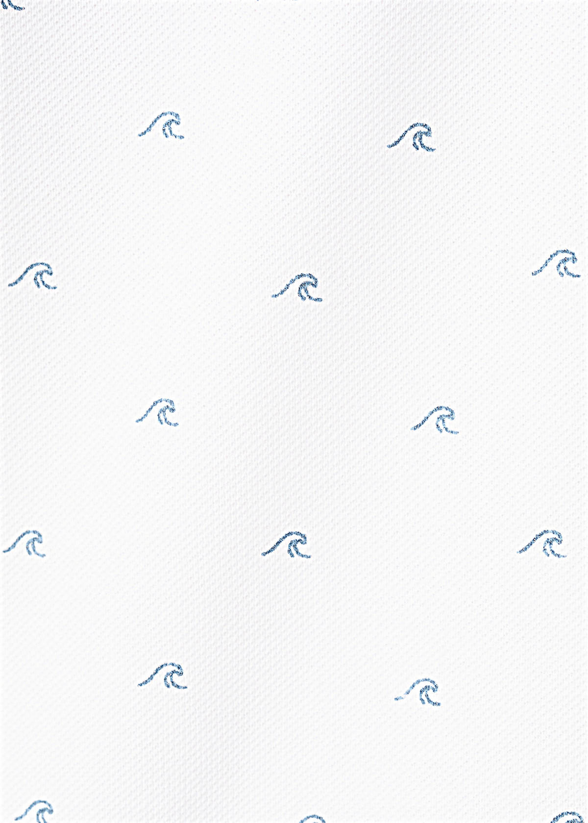 Printed cotton polo shirt — White