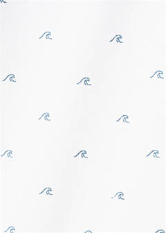 Printed cotton polo shirt — White 4