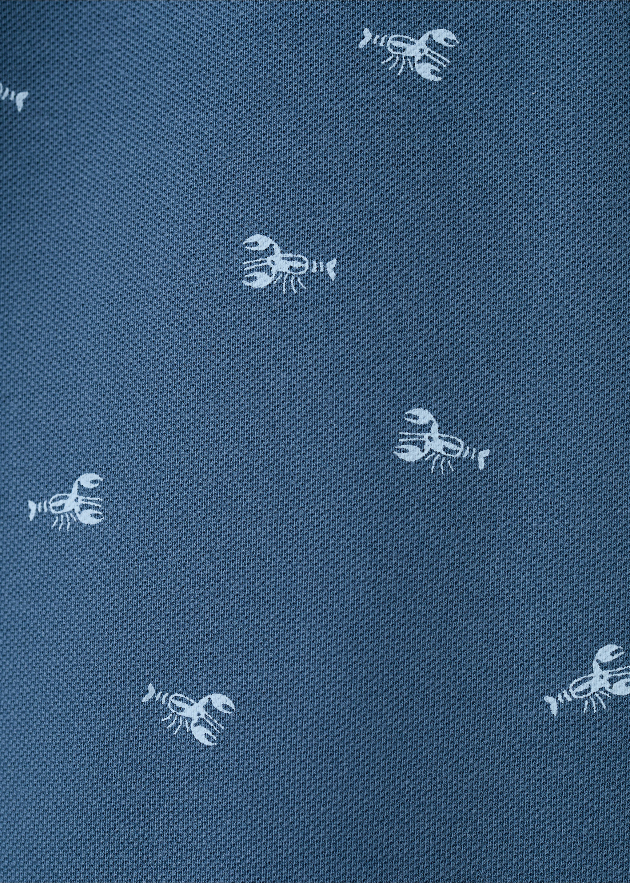 Polo algodón estampado - Detalle del artículo 0, Azul. Ref: 27046709-00.
