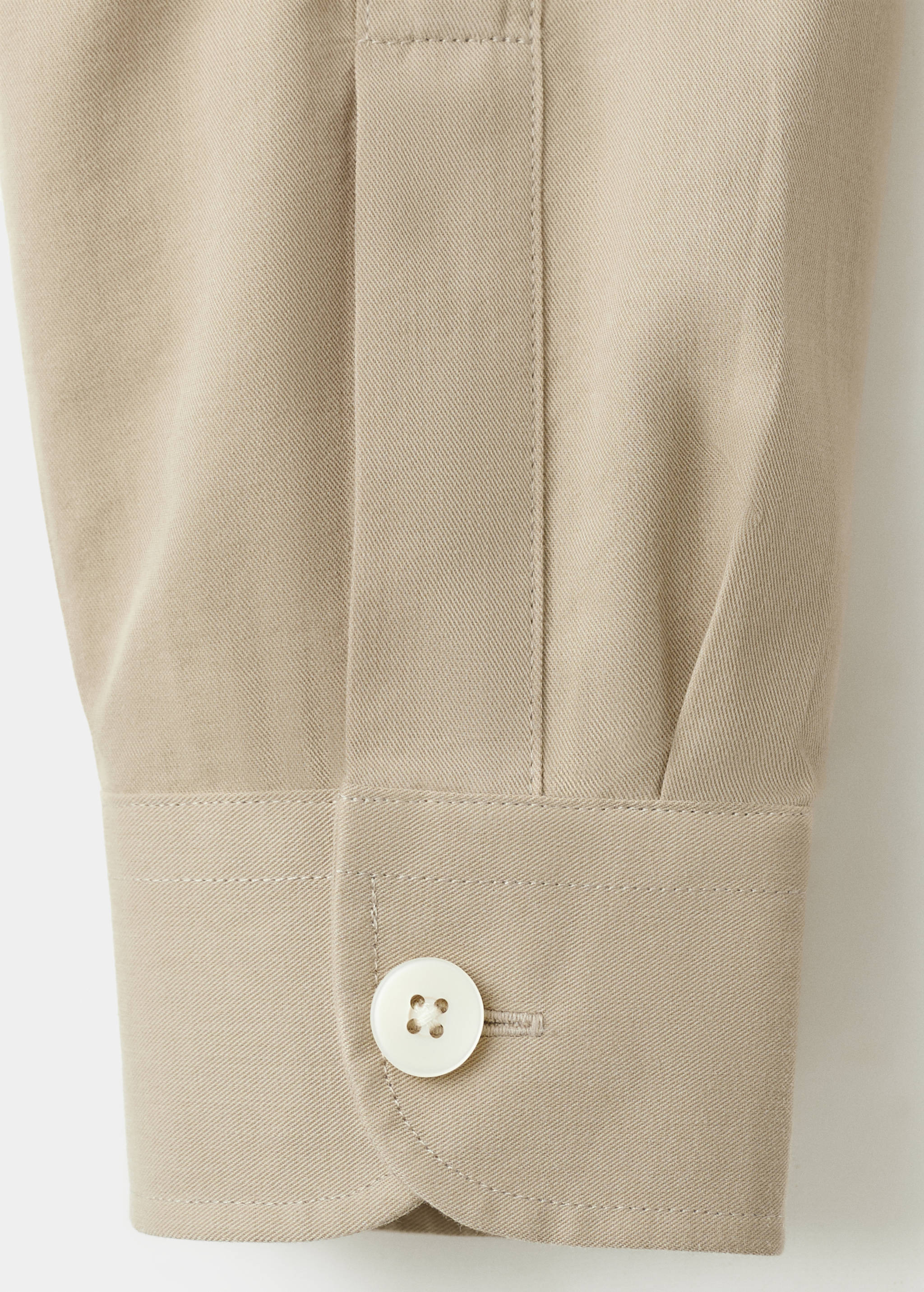 Bowling collar cotton shacket - Details of the article 8