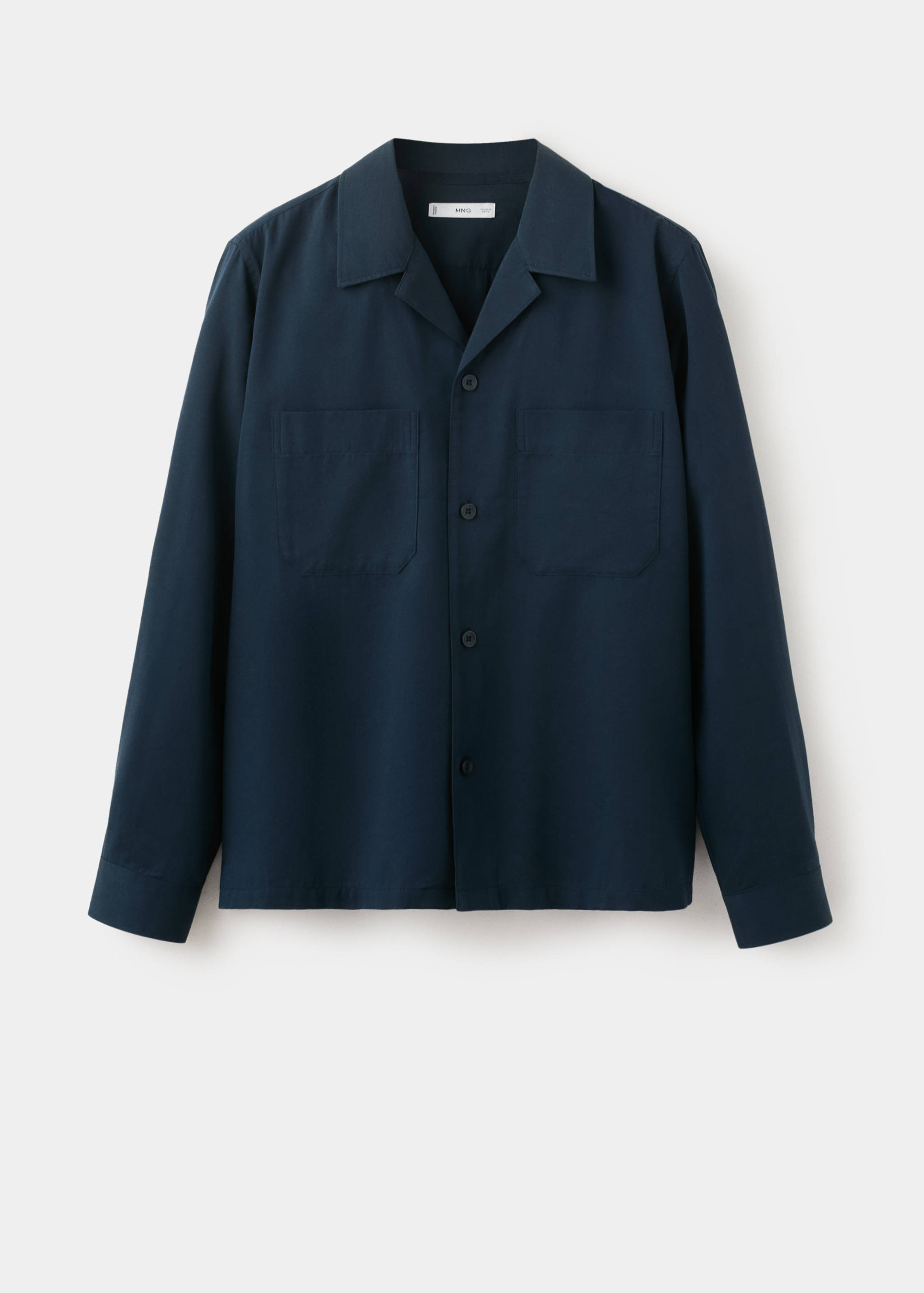 Sobrecamisa algodón cuello bowling - Artículo sin modelo