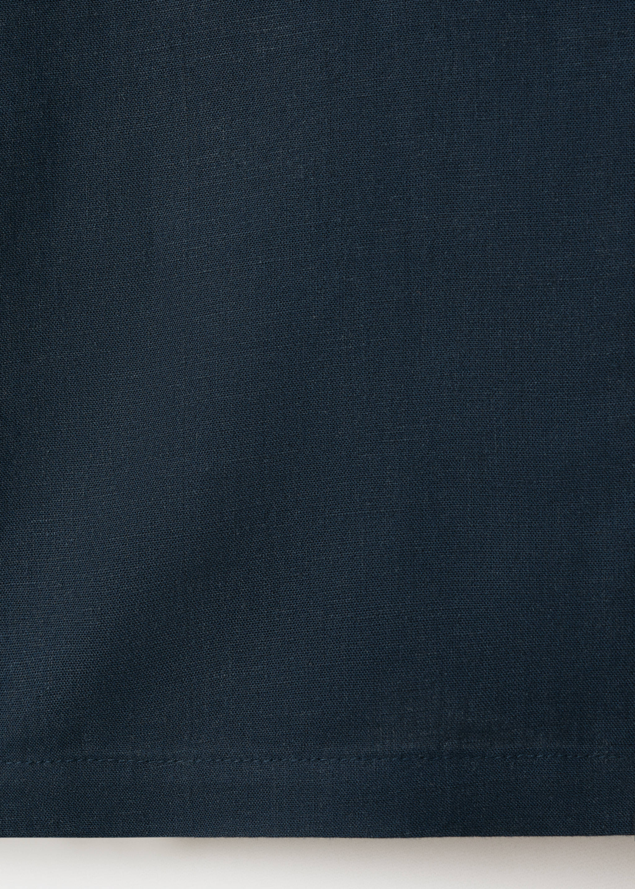 Прямые брюки с хлопком и льном - Деталь изделия 0