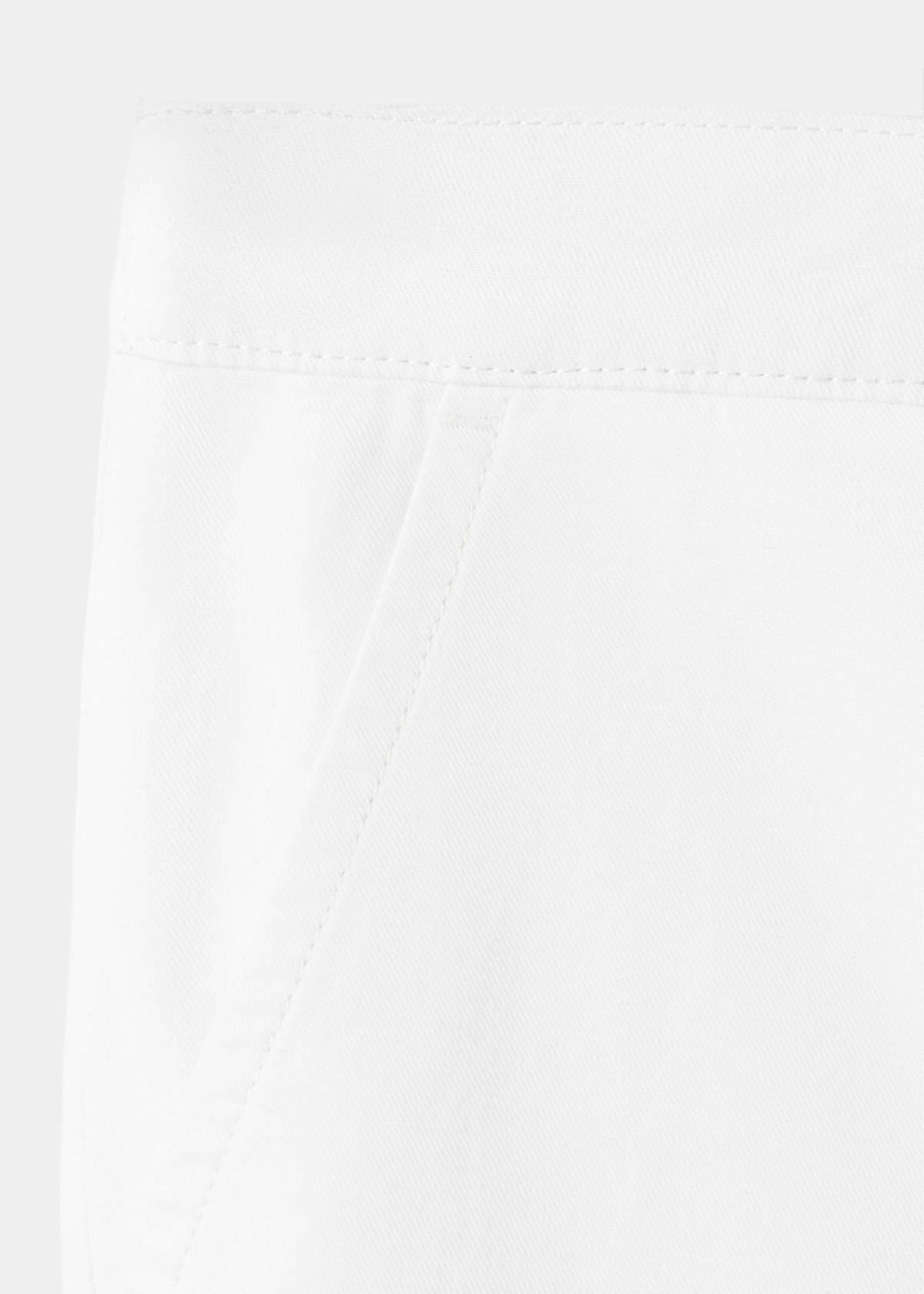Straight-leg linen-cotton blend trousers — Off White