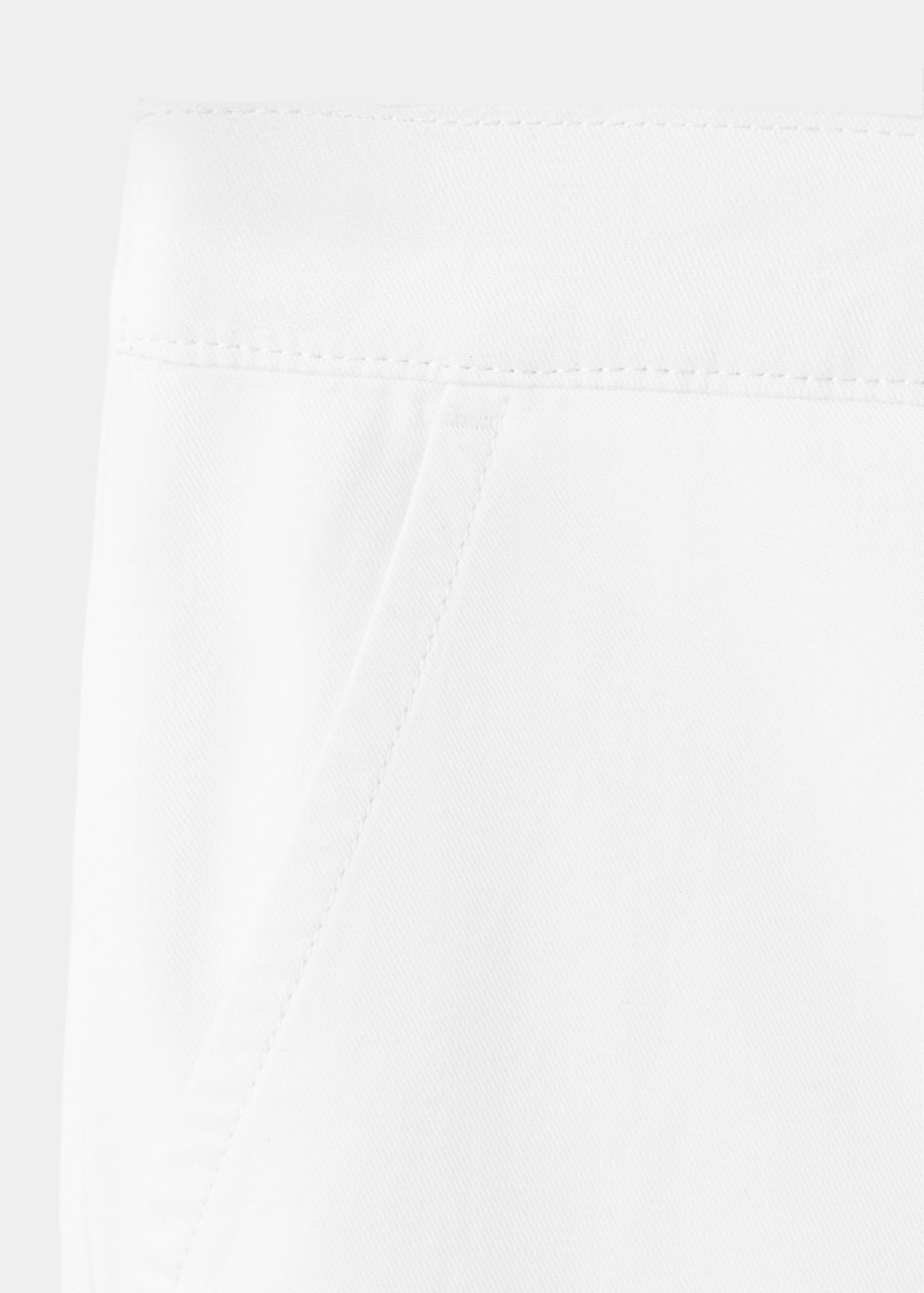 Straight-leg linen-cotton blend trousers - Details of the article 8