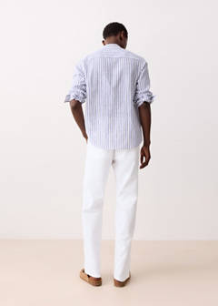 Straight-leg linen-cotton blend trousers — Off White 11