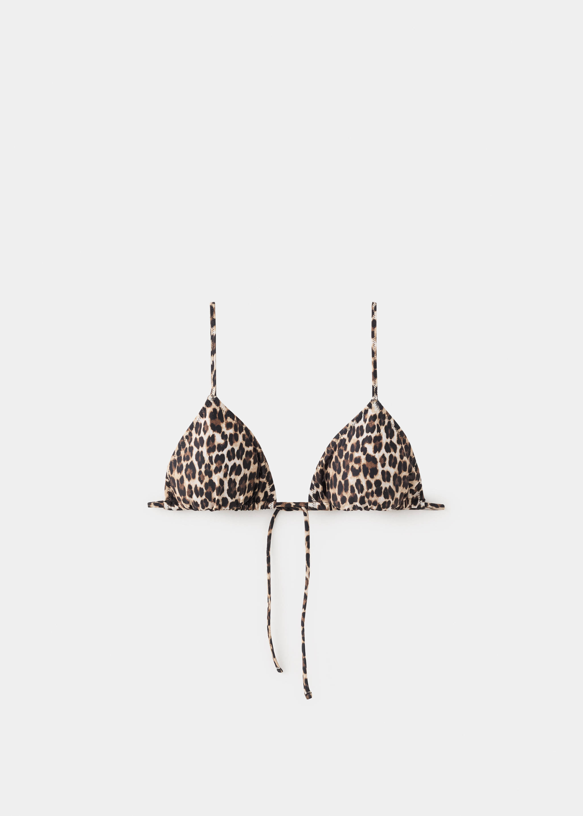 Leopard print triangle bikini top - Article without model
