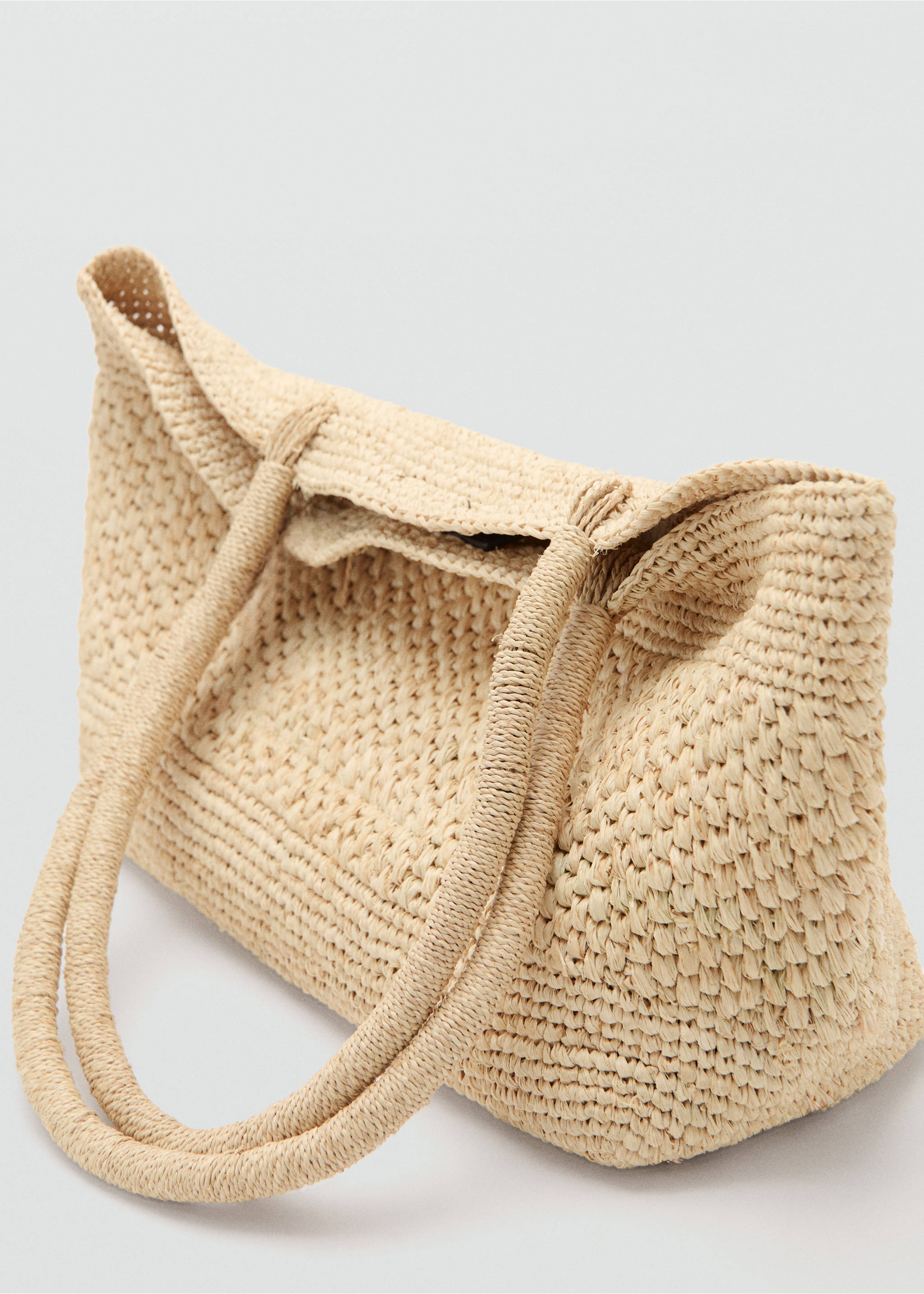 Сумка-тоут из натурального волокна - Деталь изделия 2, Бежевый. Ref: 27046726-00.