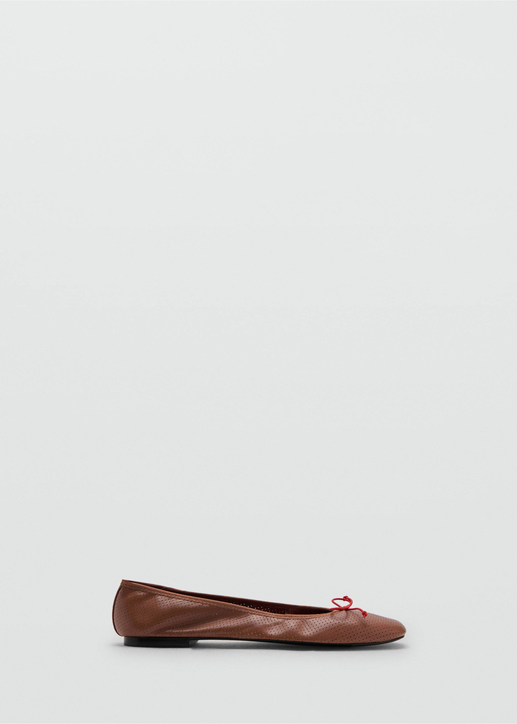 Cut-out bow ballerinas - Article without model, Cognac. Ref: 27046727-00.