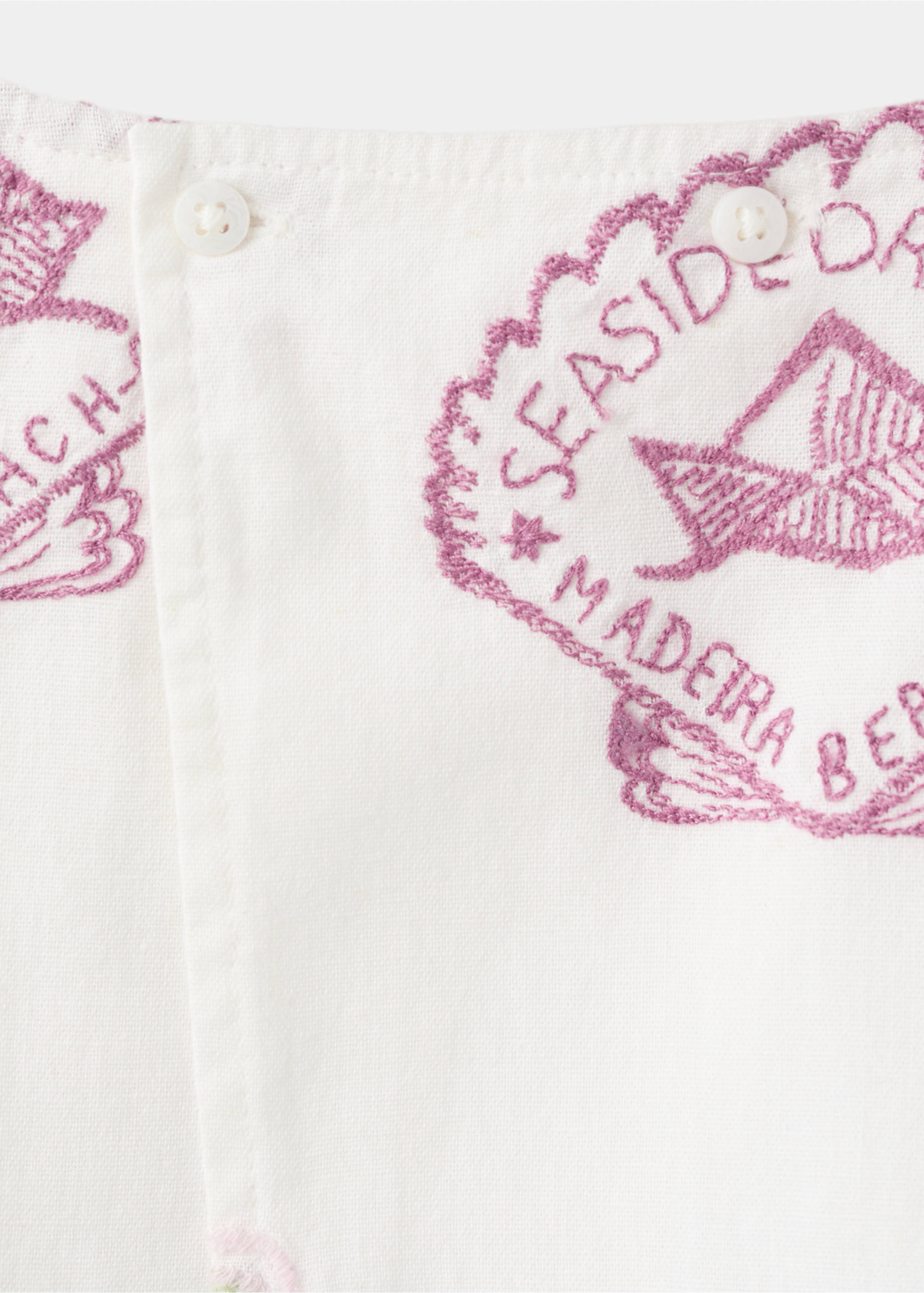 Blouse détails brodés - Détail de l'article 0, Blanc. Ref: 27046732-00.