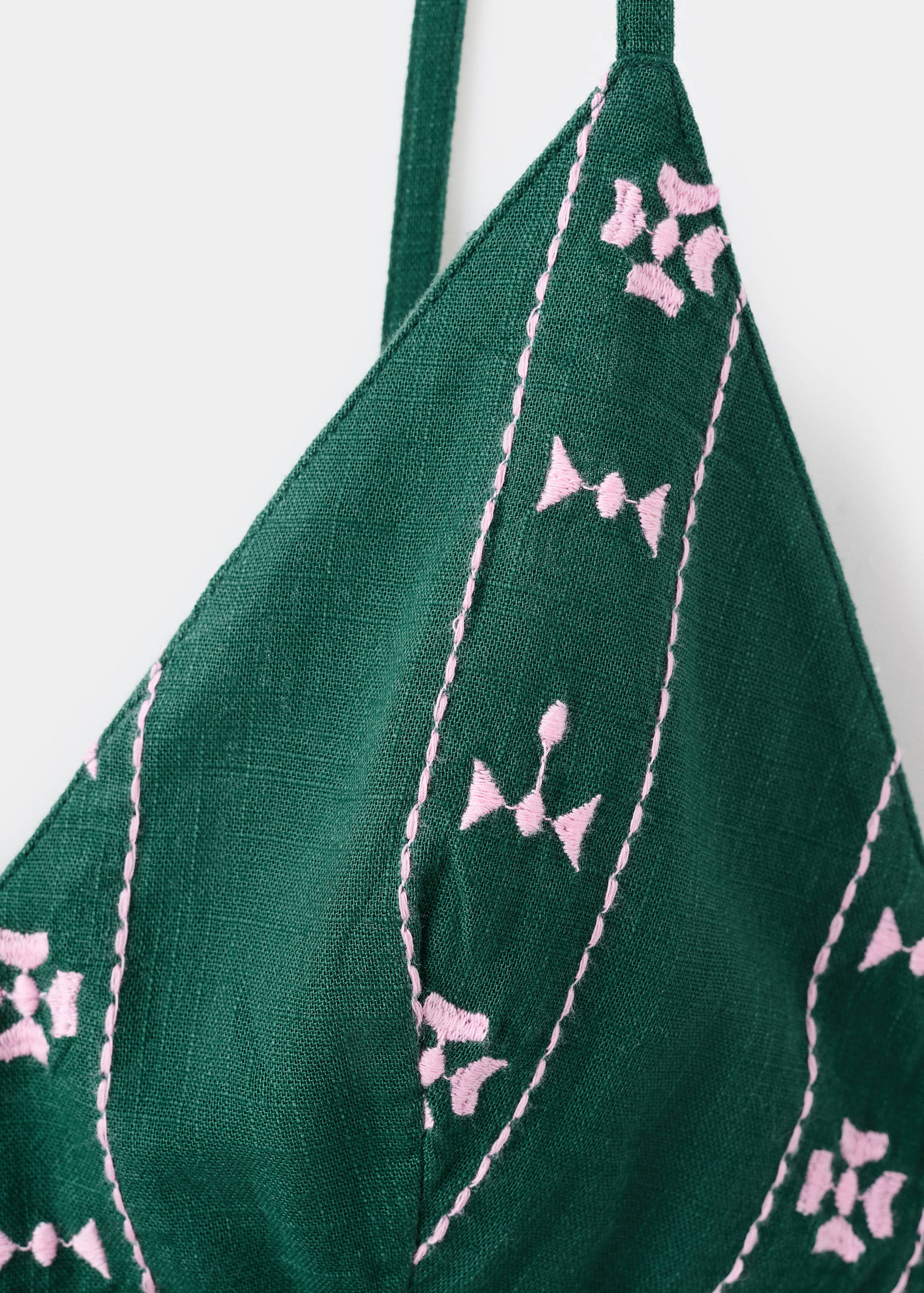 Embroidered open back dress - Details of the article 8