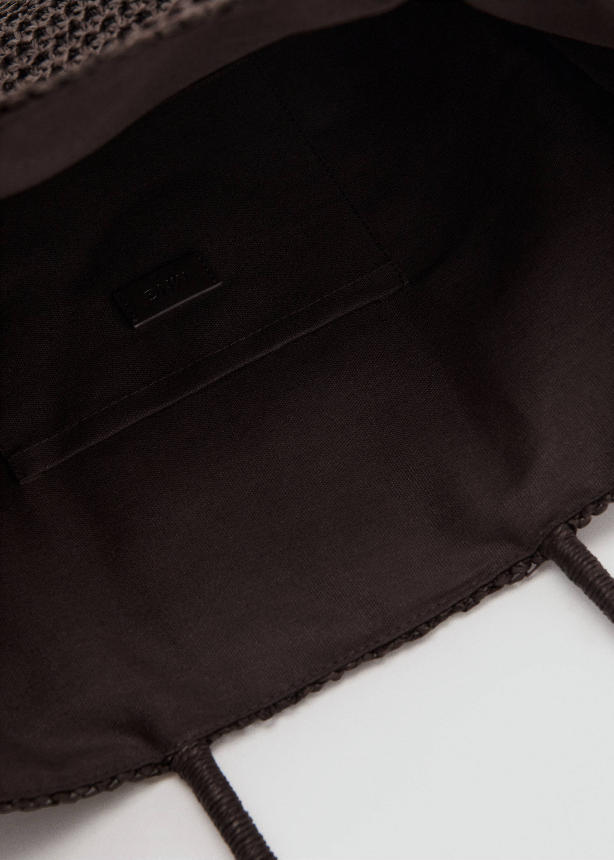 Bolso tote fibra natural - Detalle del artículo 2, Chocolate. Ref: 27046737-00.