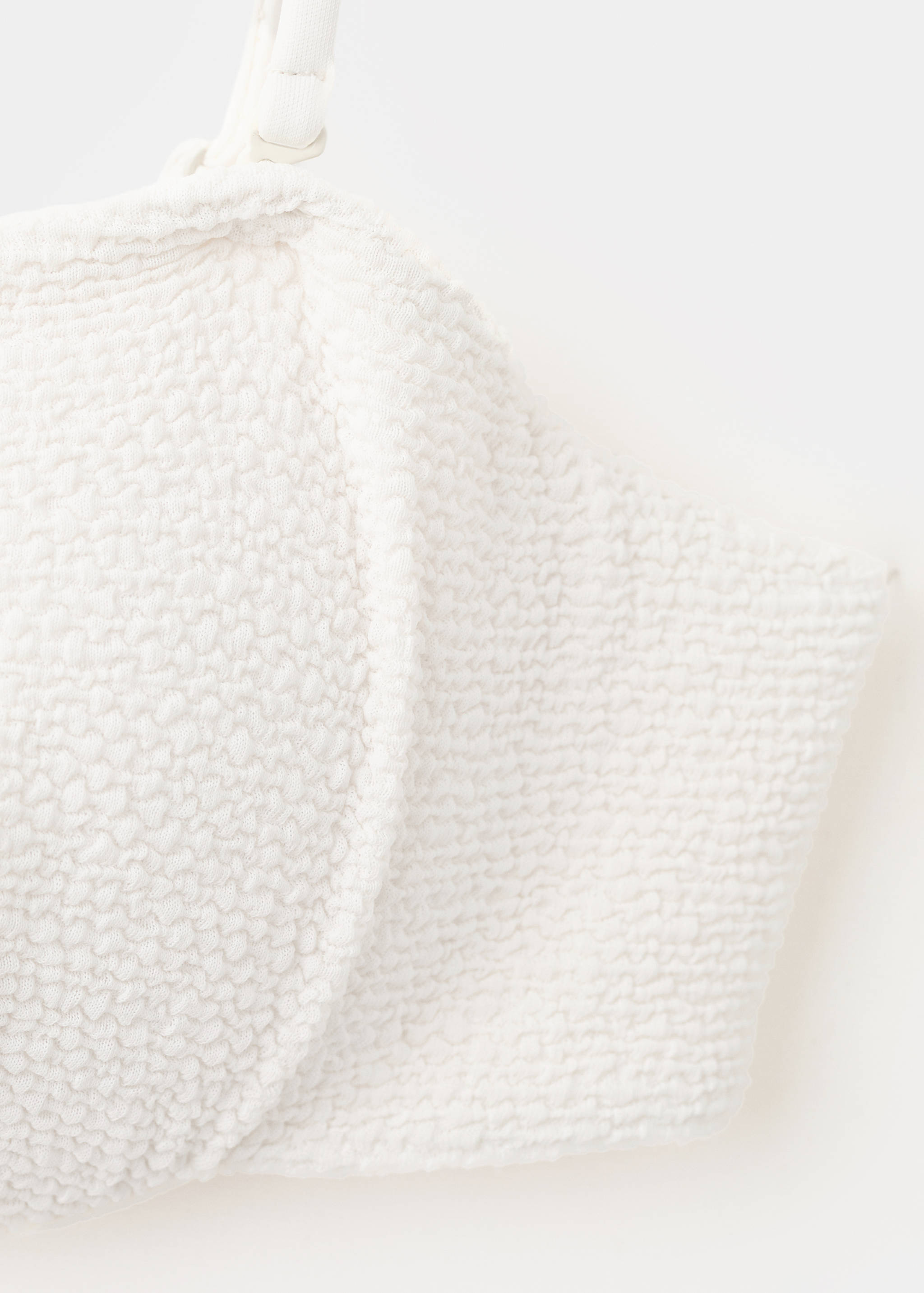 Textured bandeau bikini top - Details of the article 8